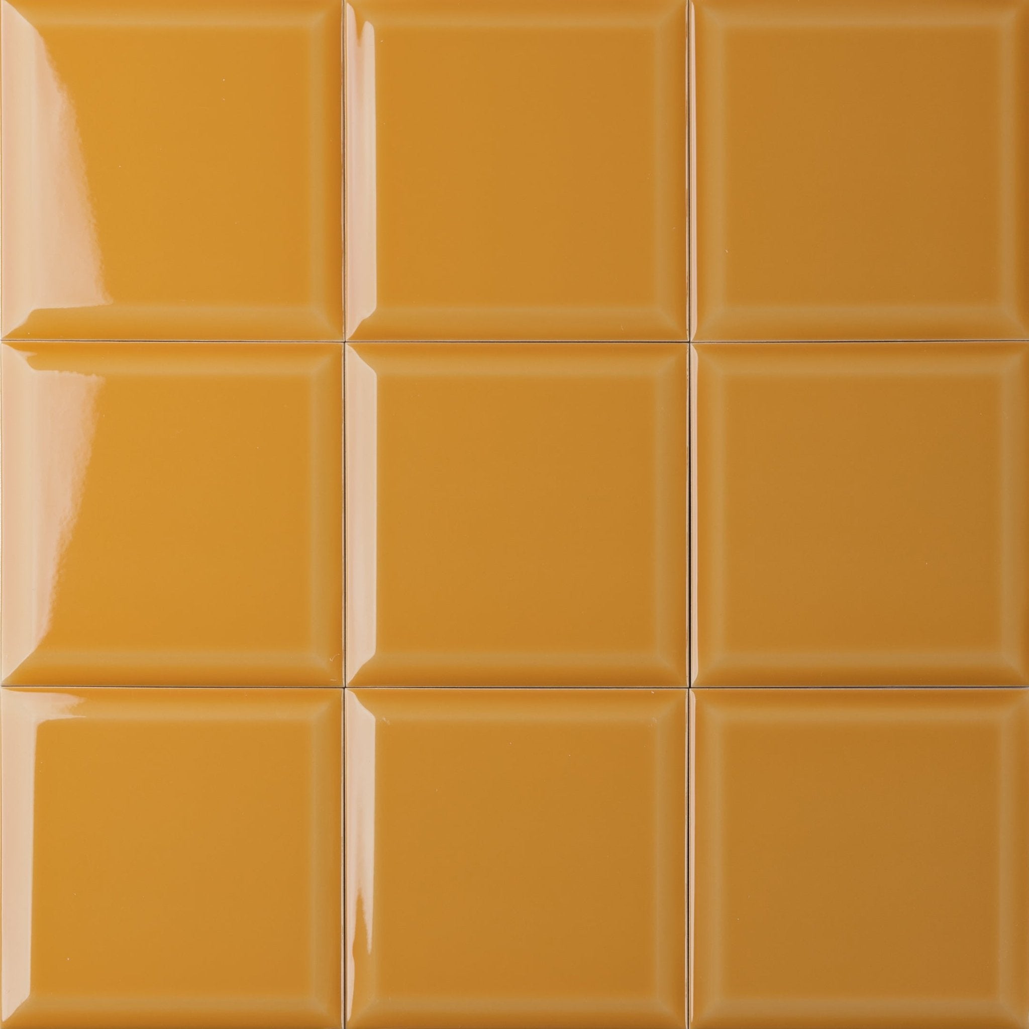 Mustard Yellow Bevelled Tile