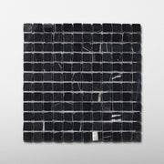 Nero Dorato 1x1 Patina Marble Mosaic Tile - Cemento Collection