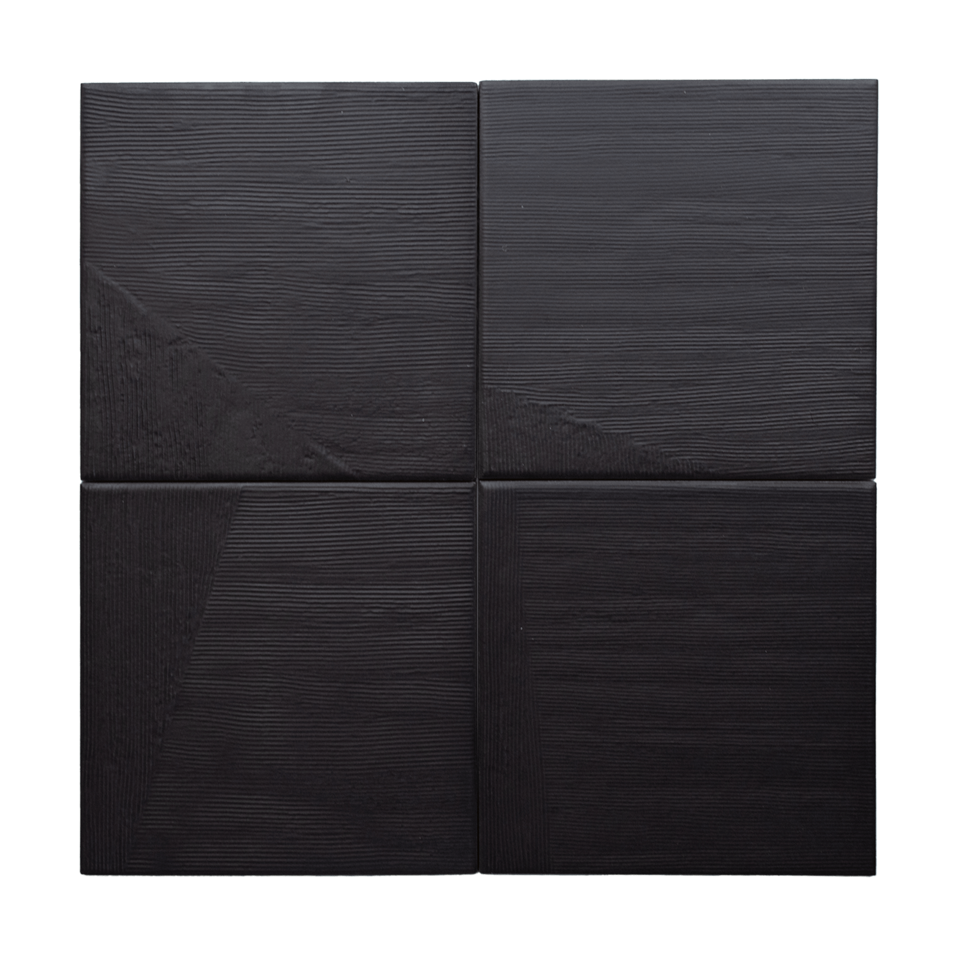 Ostracom Sirio Black 6.5x6.5 Porcelain Tile - Cemento Collection