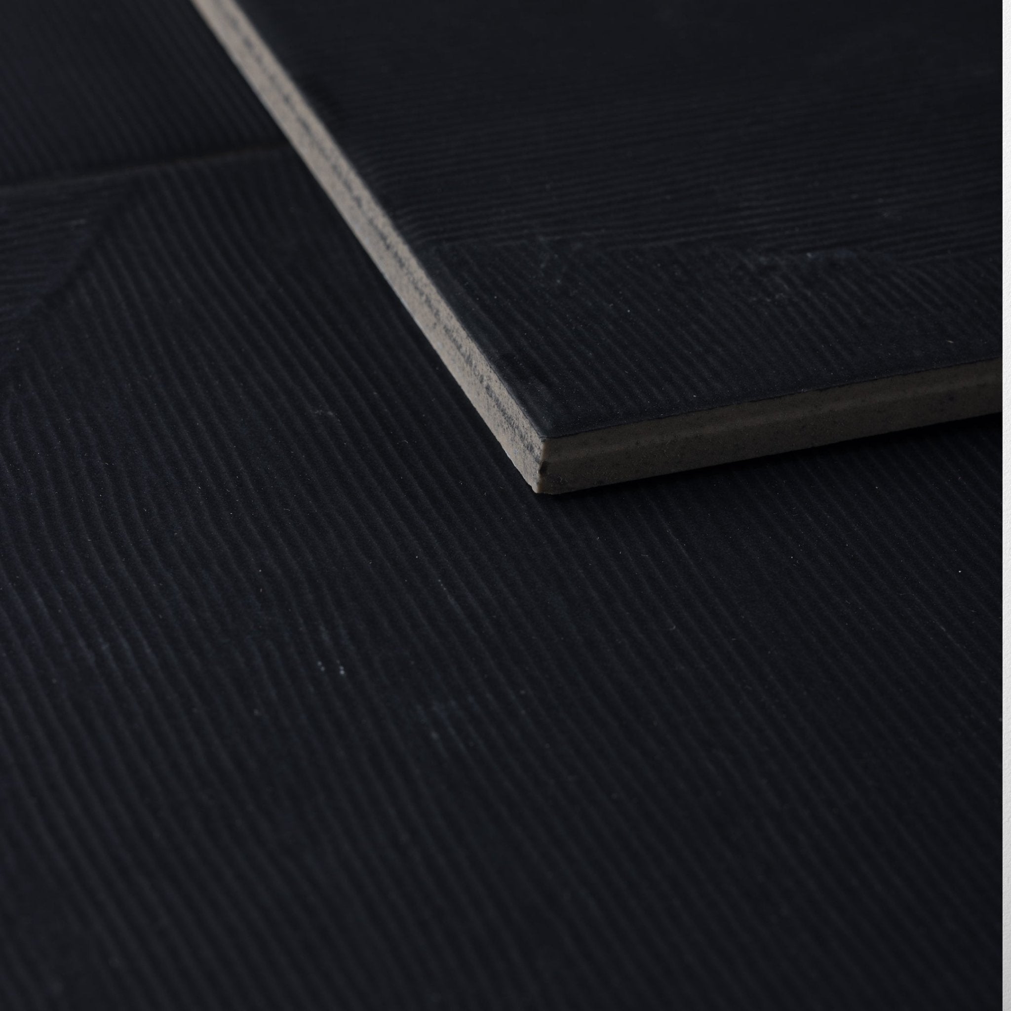 Black Subway Tile 6.5x6.5 - Cemento Collection