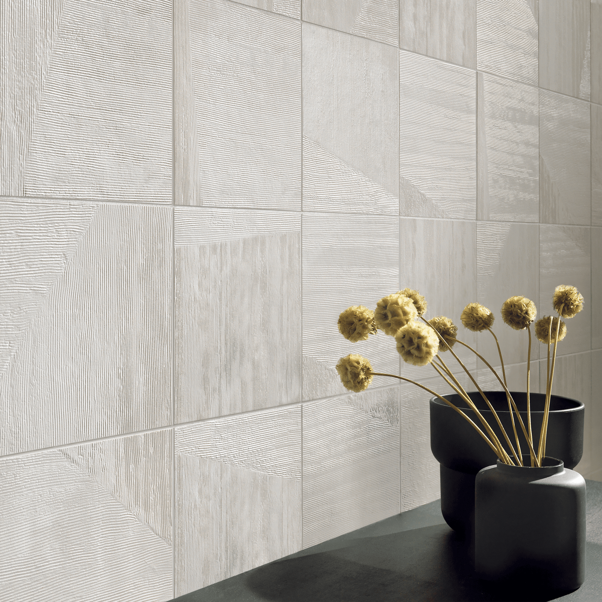 Ostracom Tapestry Beige 6.5x6.5 Porcelain Tile - Cemento Collection