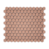 Peach 1" Hexagon Matte Porcelain Mosaic Tile - Cemento Collection
