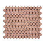 Peach 1" Hexagon Matte Porcelain Mosaic Tile - Cemento Collection