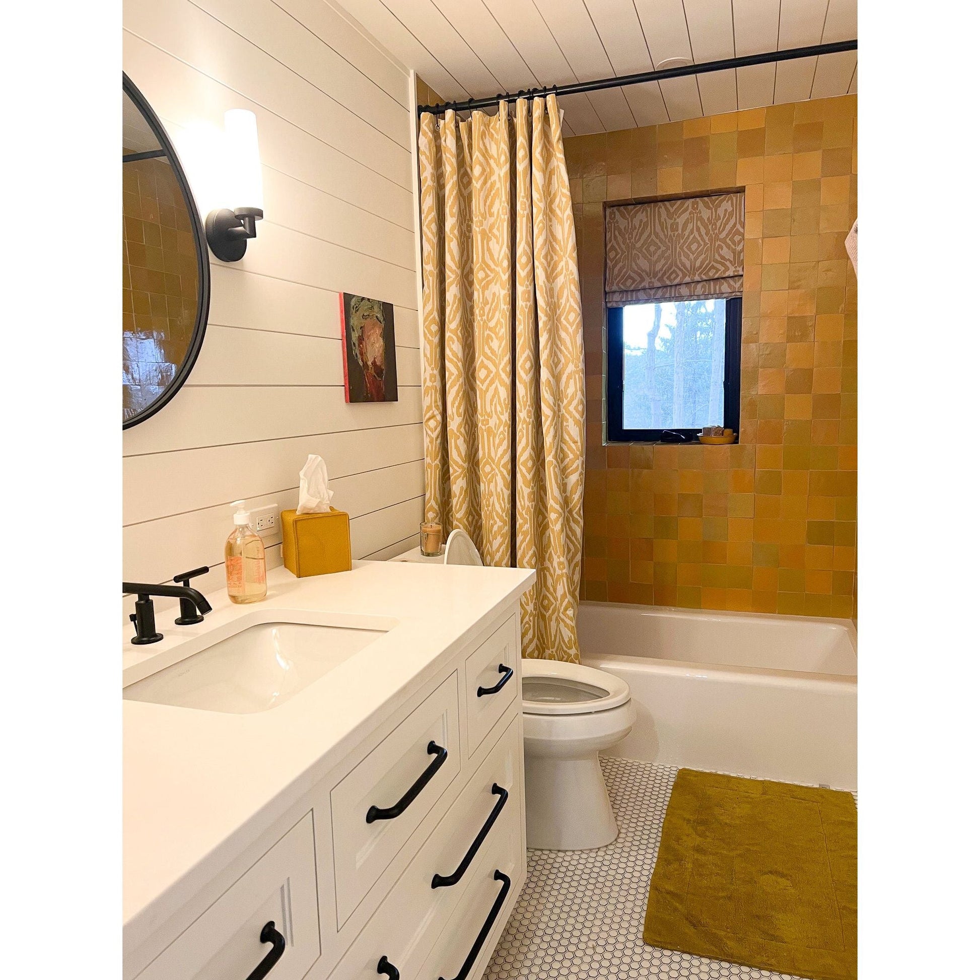 Pearl White Glossy Hexagon Mosaic Tile - Cemento Collection