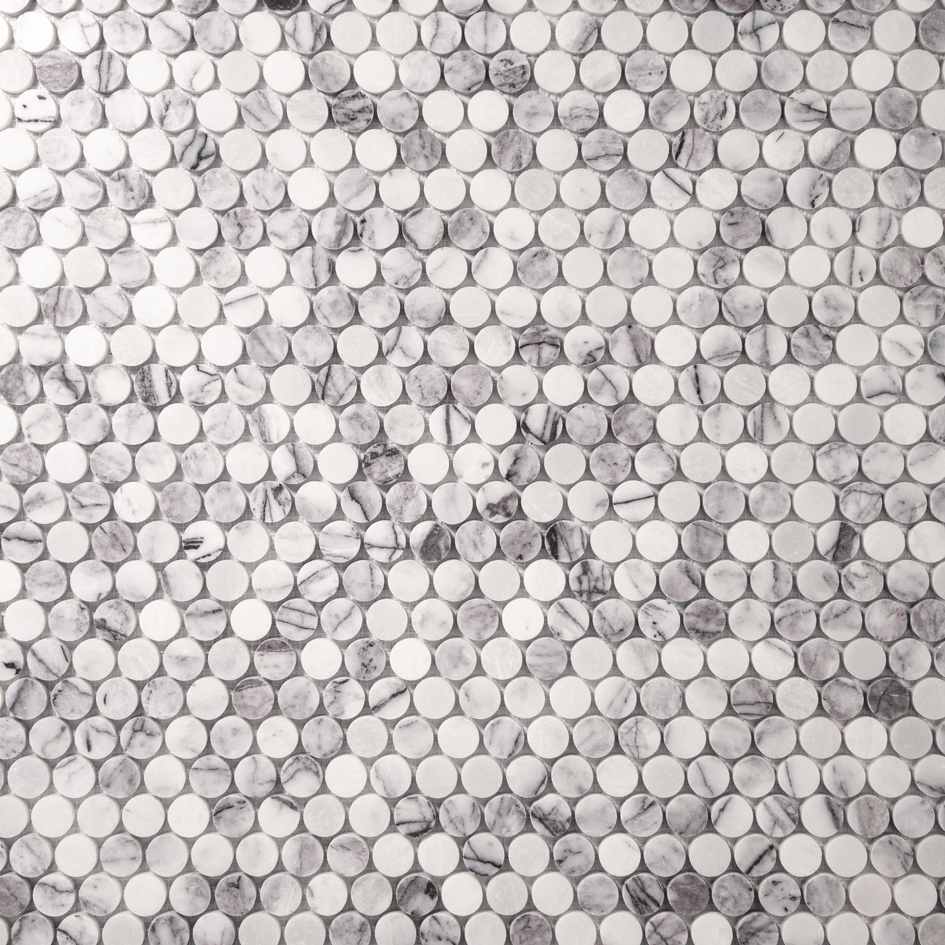 1"  Lilac Marble Honed Mosaic Tile