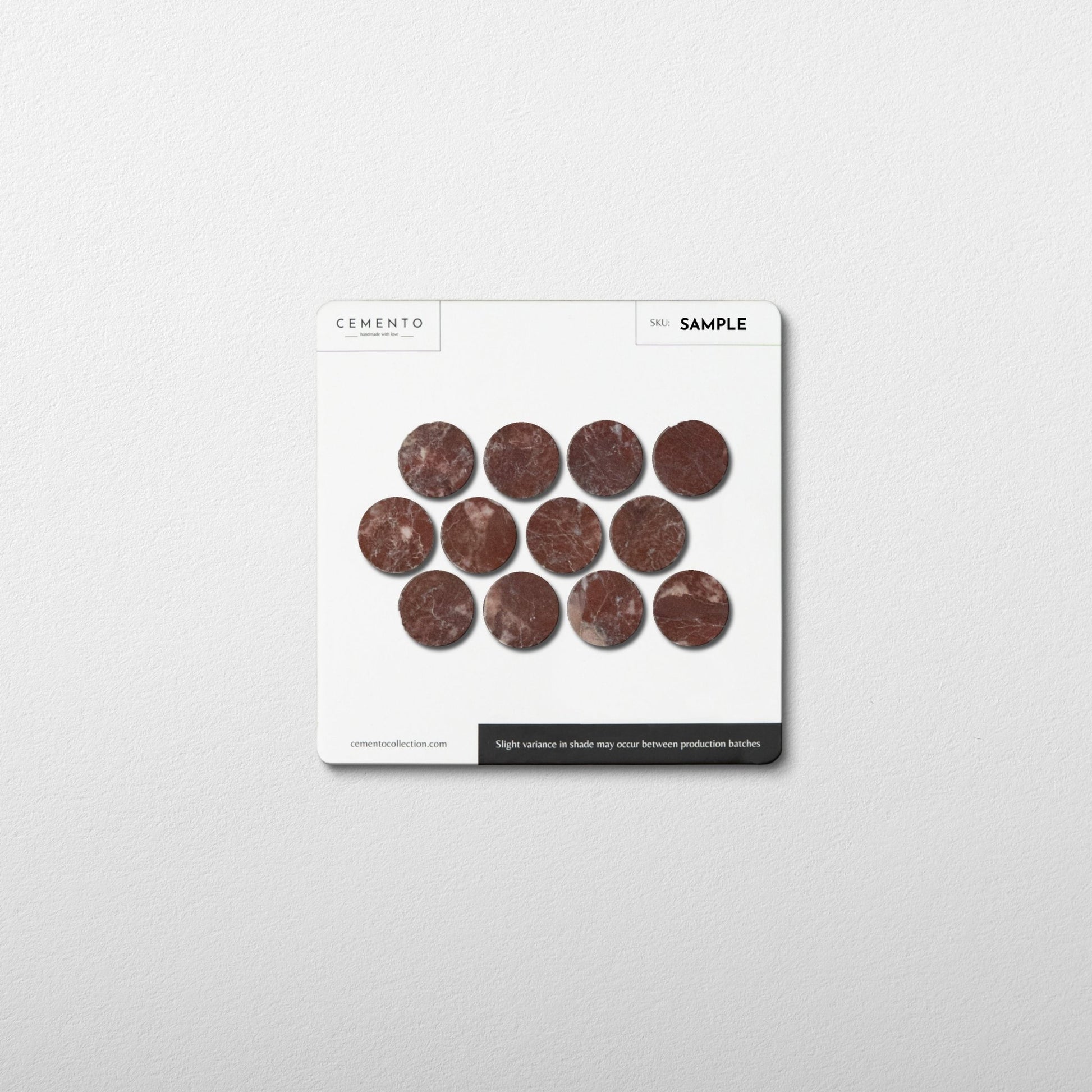 red gravel penny round natural stone