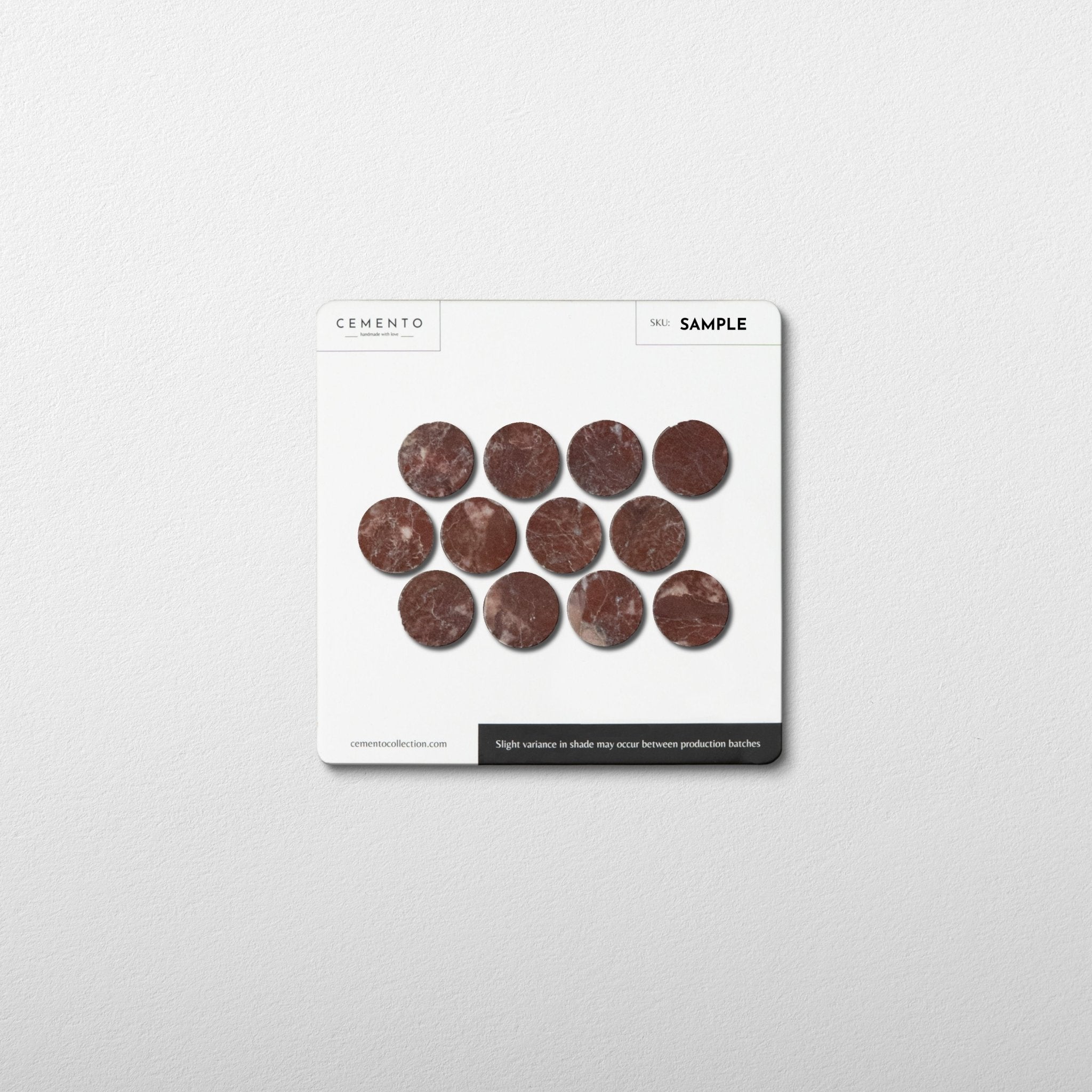 red gravel penny round natural stone