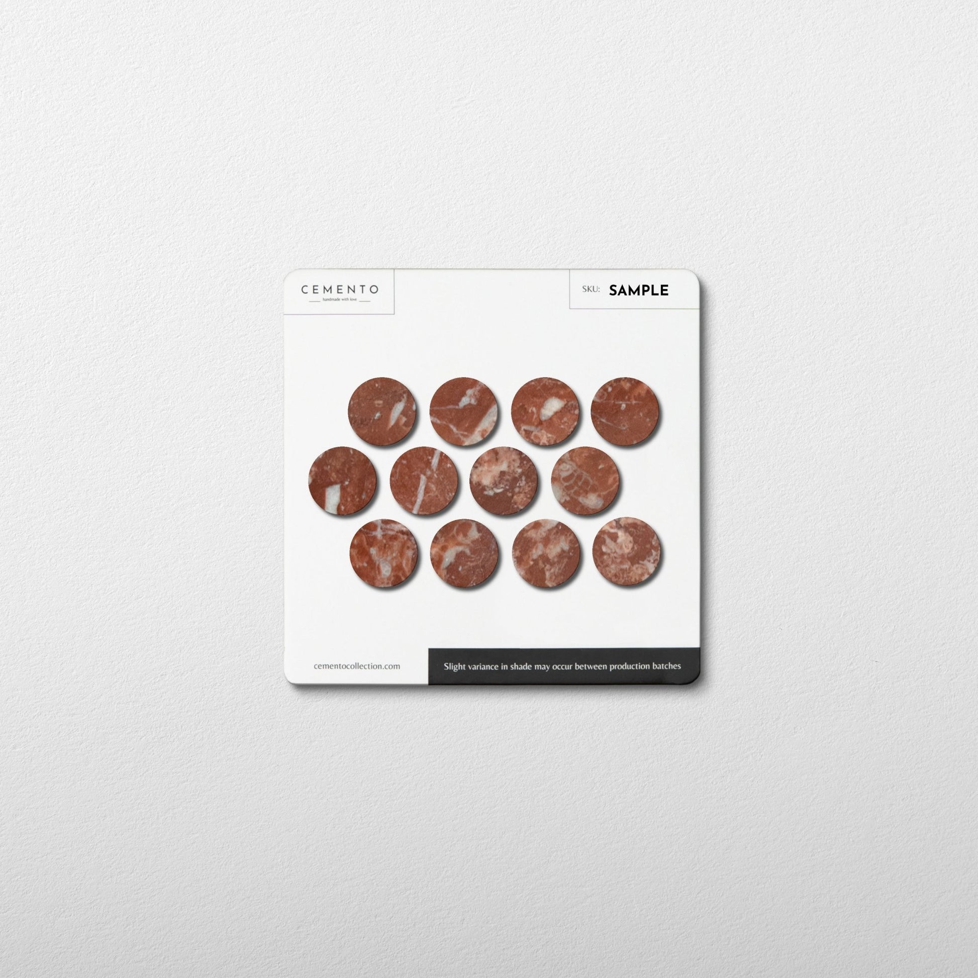 red penny round natural stone