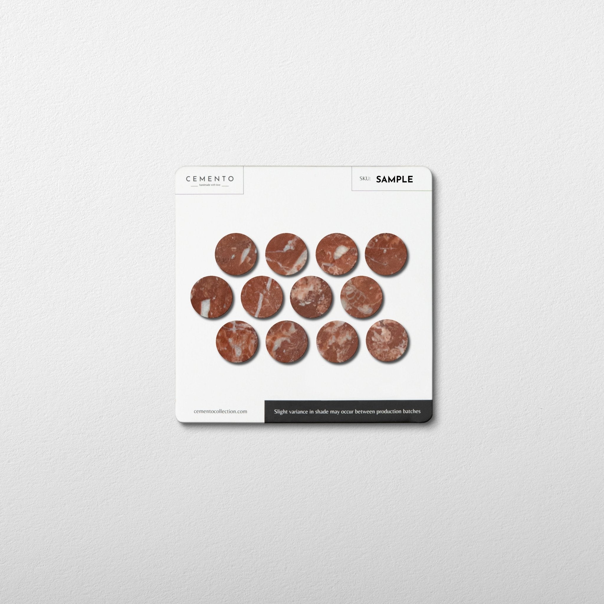 red penny round natural stone