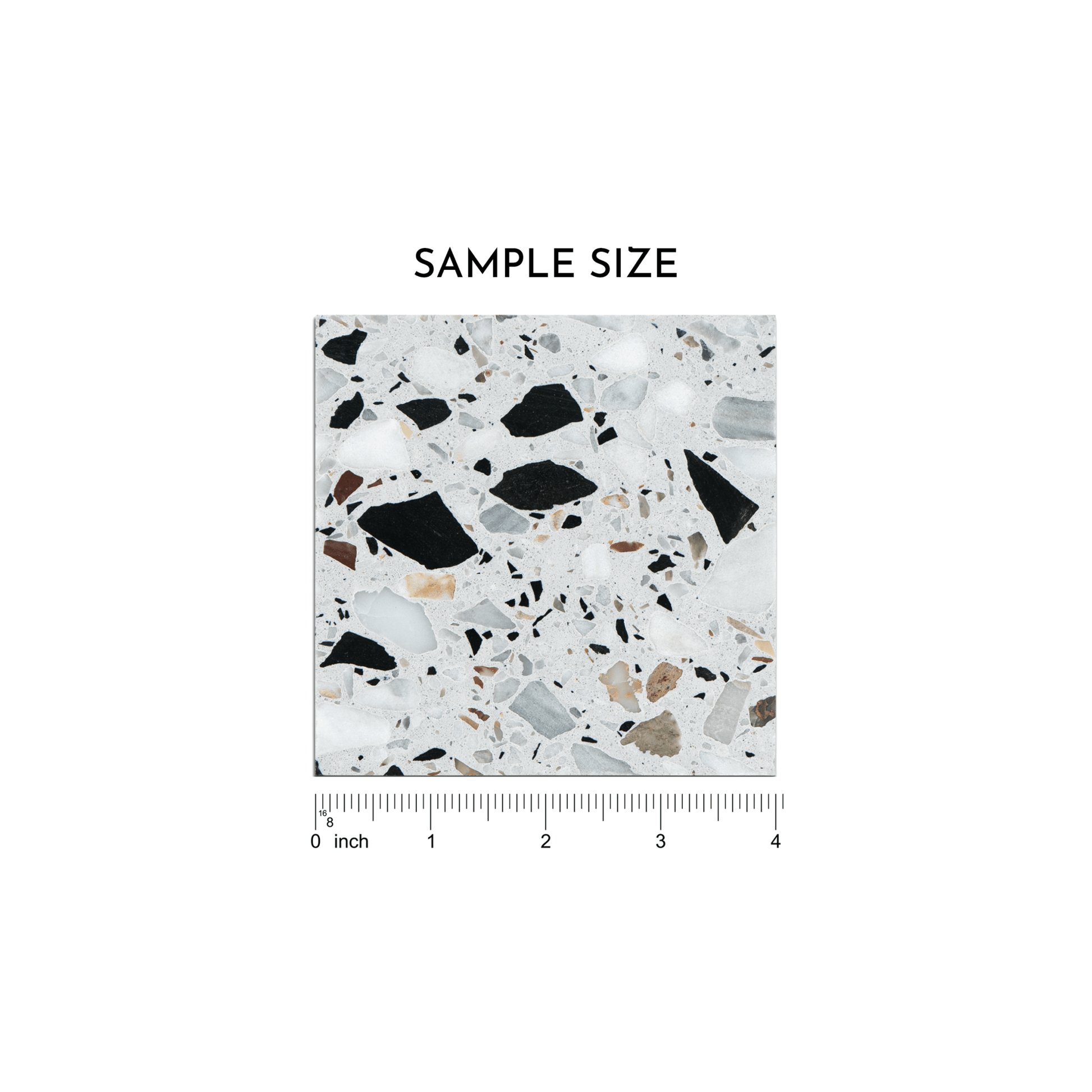 Pepe Nero 16x16 Terrazzo Tile - Cemento Collection