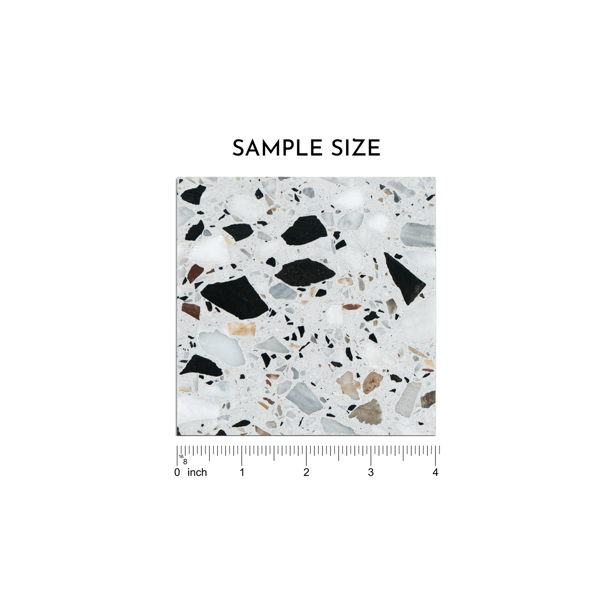 Pepe Nero 16x16 Terrazzo Tile - Cemento Collection