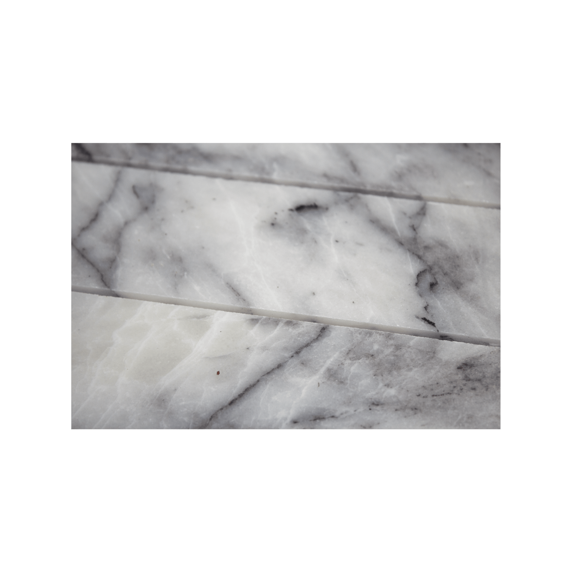 Pill Shape Lilac Marble Honed Mosaic Tile - Cemento Collection