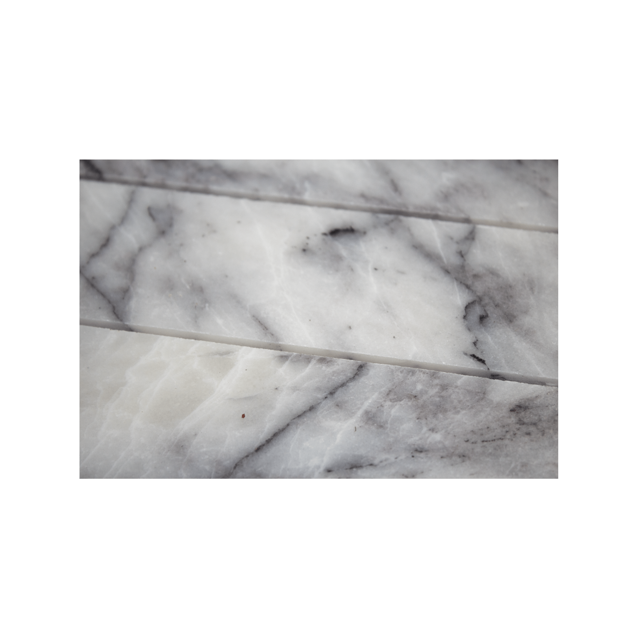 Pill Shape Lilac Marble Honed Mosaic Tile - Cemento Collection