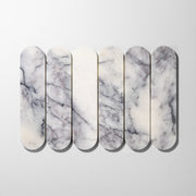 Pill Shape Lilac Marble Honed Mosaic Tile