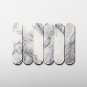 Pill Shape Lilac Marble Honed Mosaic Tile - Cemento Collection