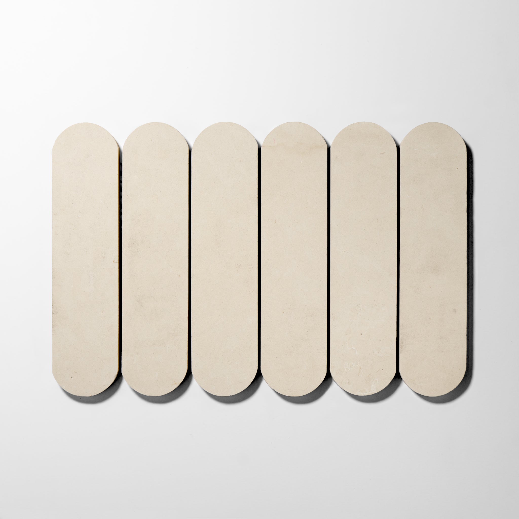 Pill Shape Limestone Honed Mosaic Tile | Cemento Collection