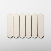 Pill Shape Limestone Honed Mosaic Tile - Cemento Collection