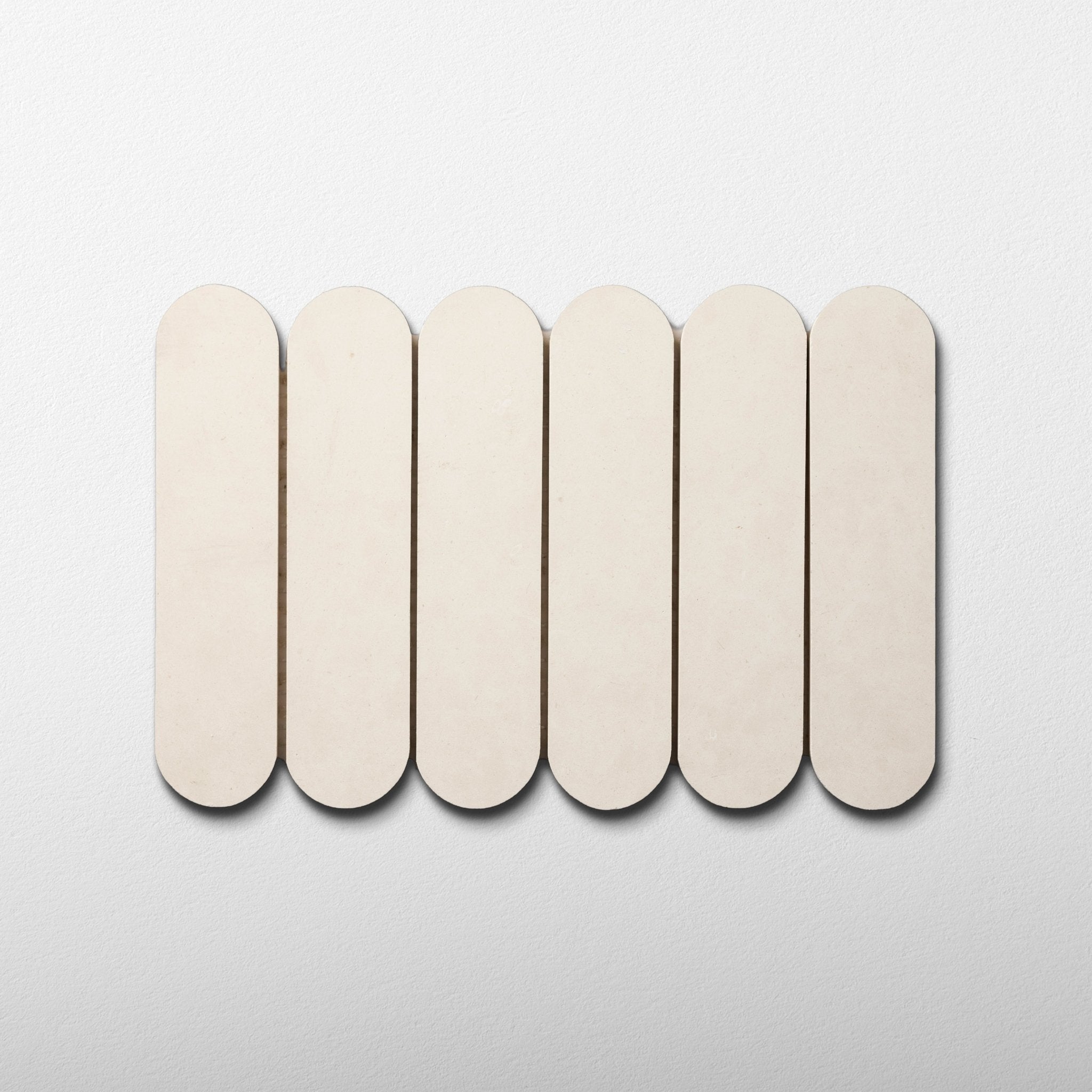 Pill Shape Limestone Honed Mosaic Tile - Cemento Collection