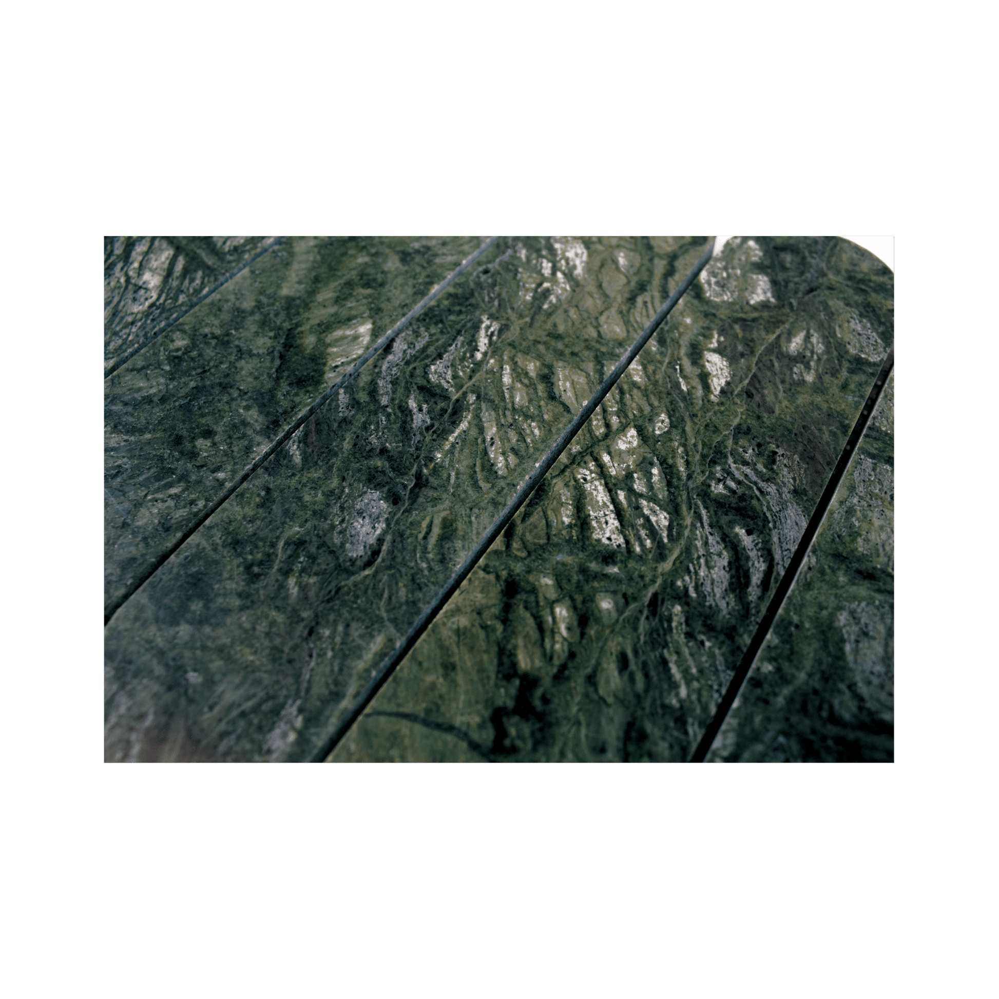 Pill Shape Verde Alpi Marble Honed Mosaic Tile - Cemento Collection