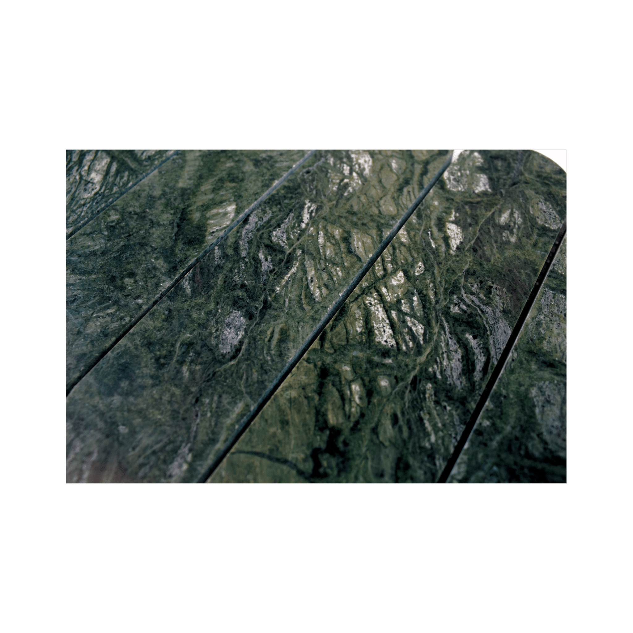 Pill Shape Verde Alpi Marble Honed Mosaic Tile - Cemento Collection