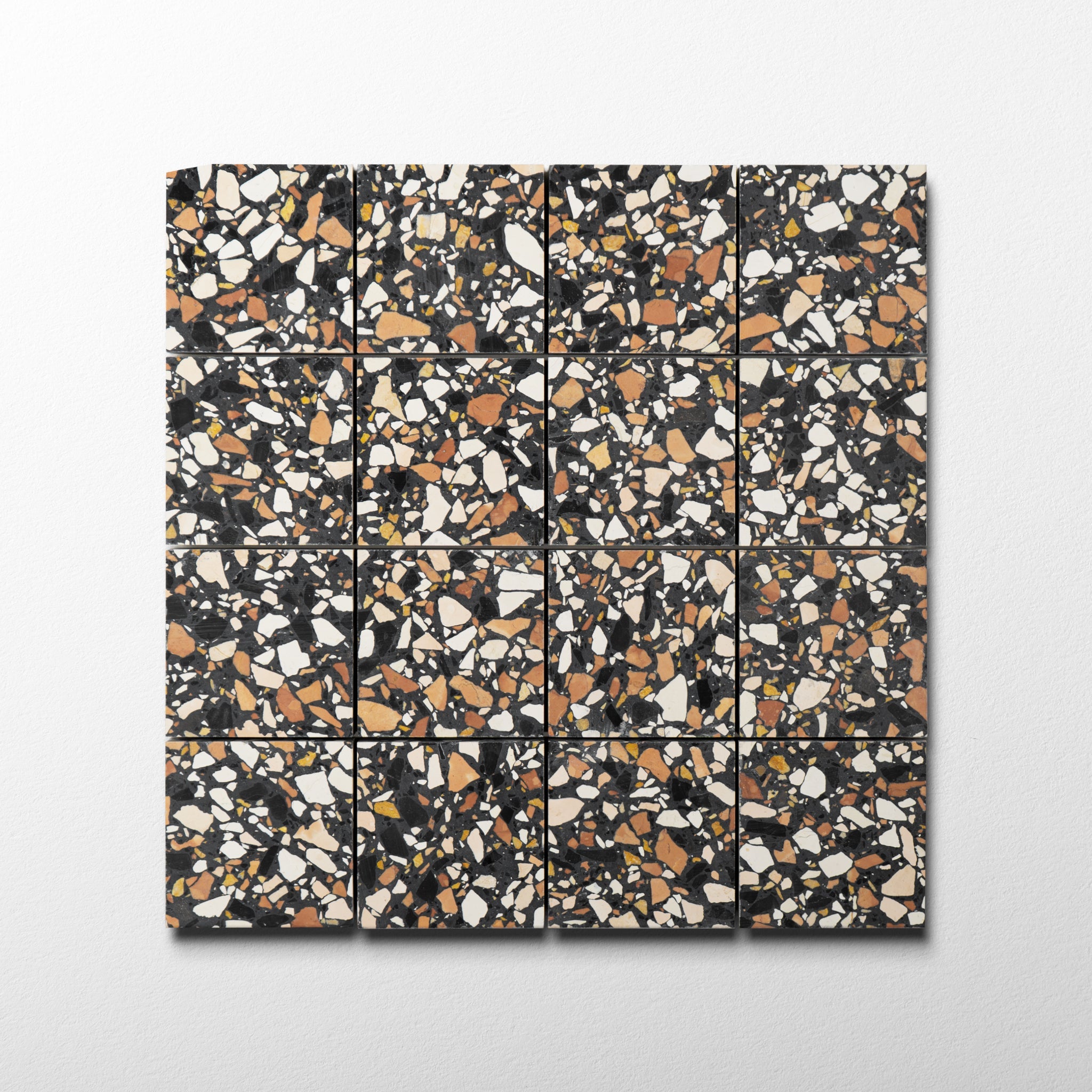 Ponza Black 16x16 Terrazzo Tile | Cemento Collection - Cemento