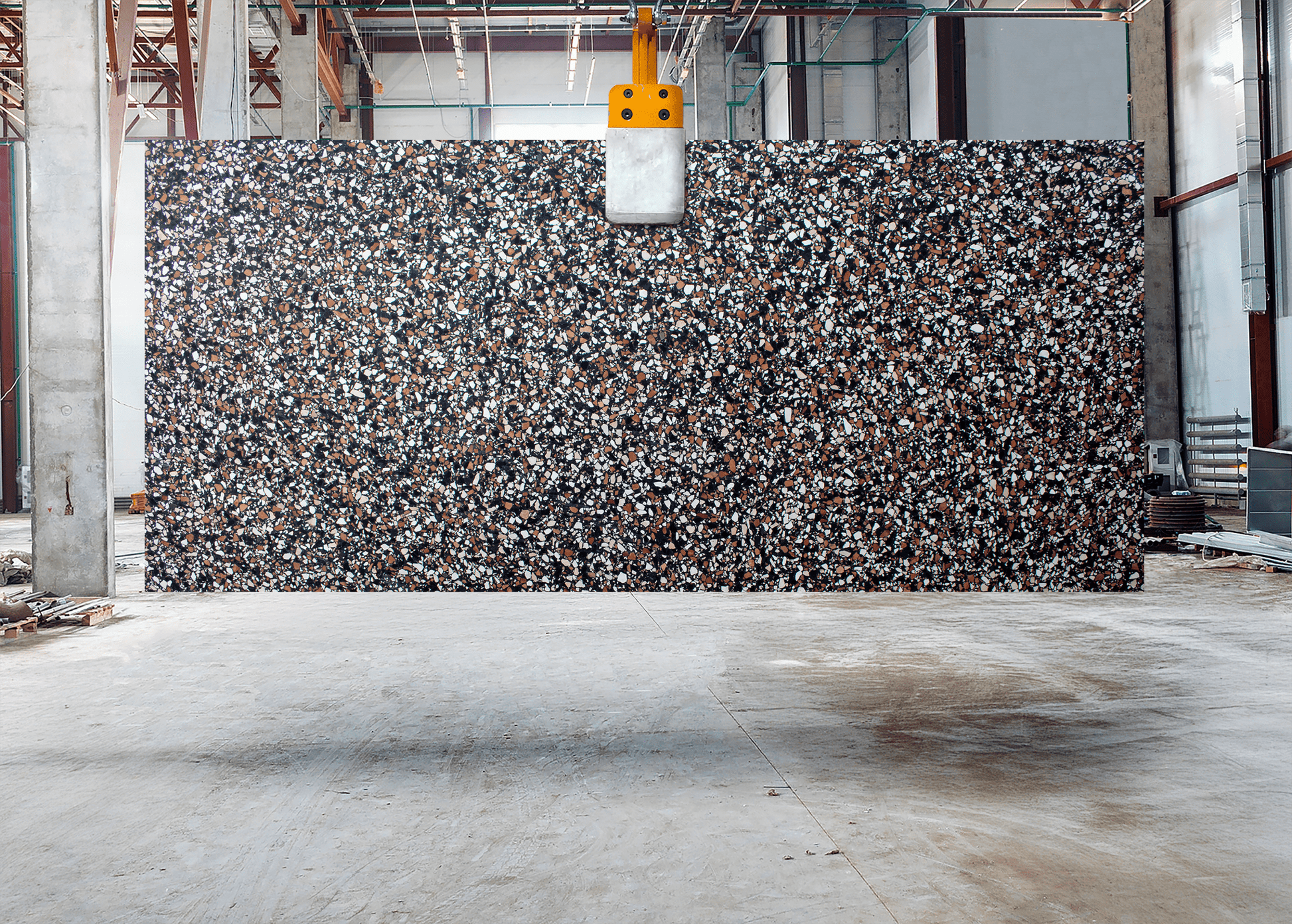 Ponza Black (Slab or Table Top) Terrazzo Tile - Cemento Collection