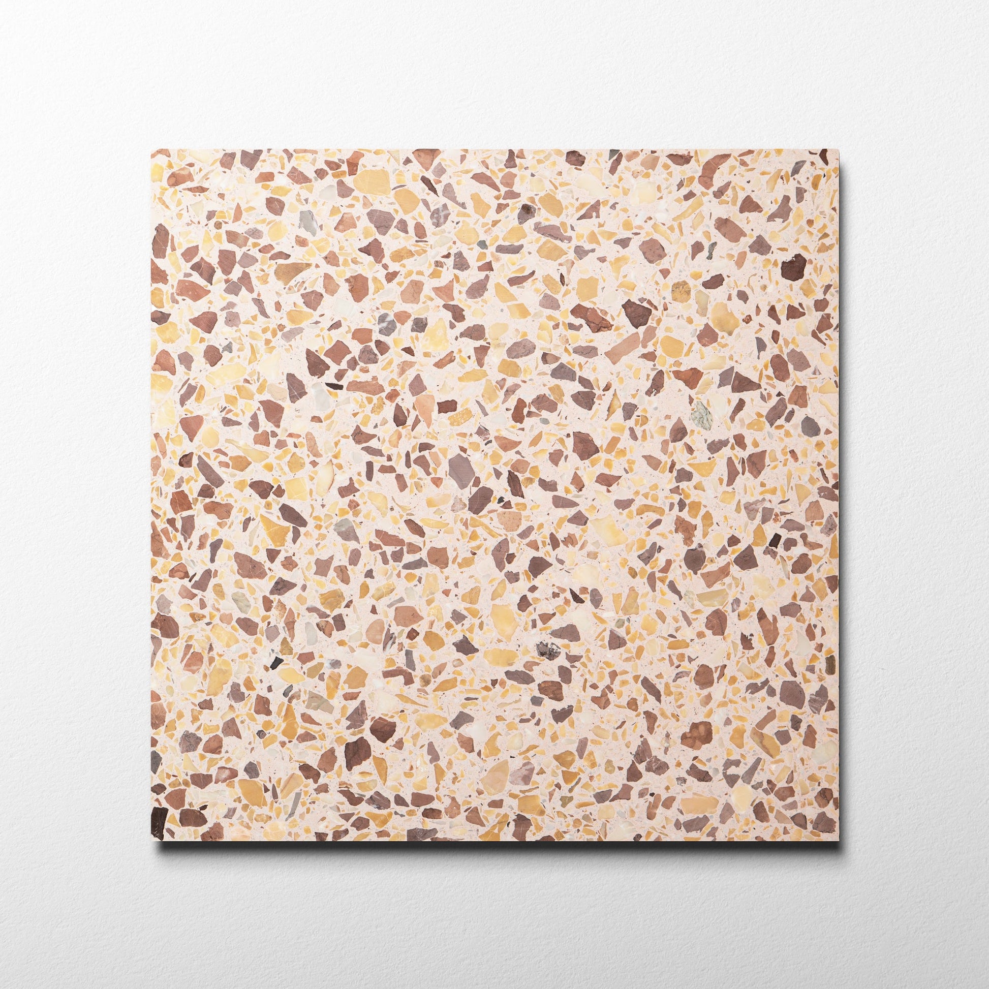Procida Butter Cream 16x16 Terrazzo Tile - Cemento Collection