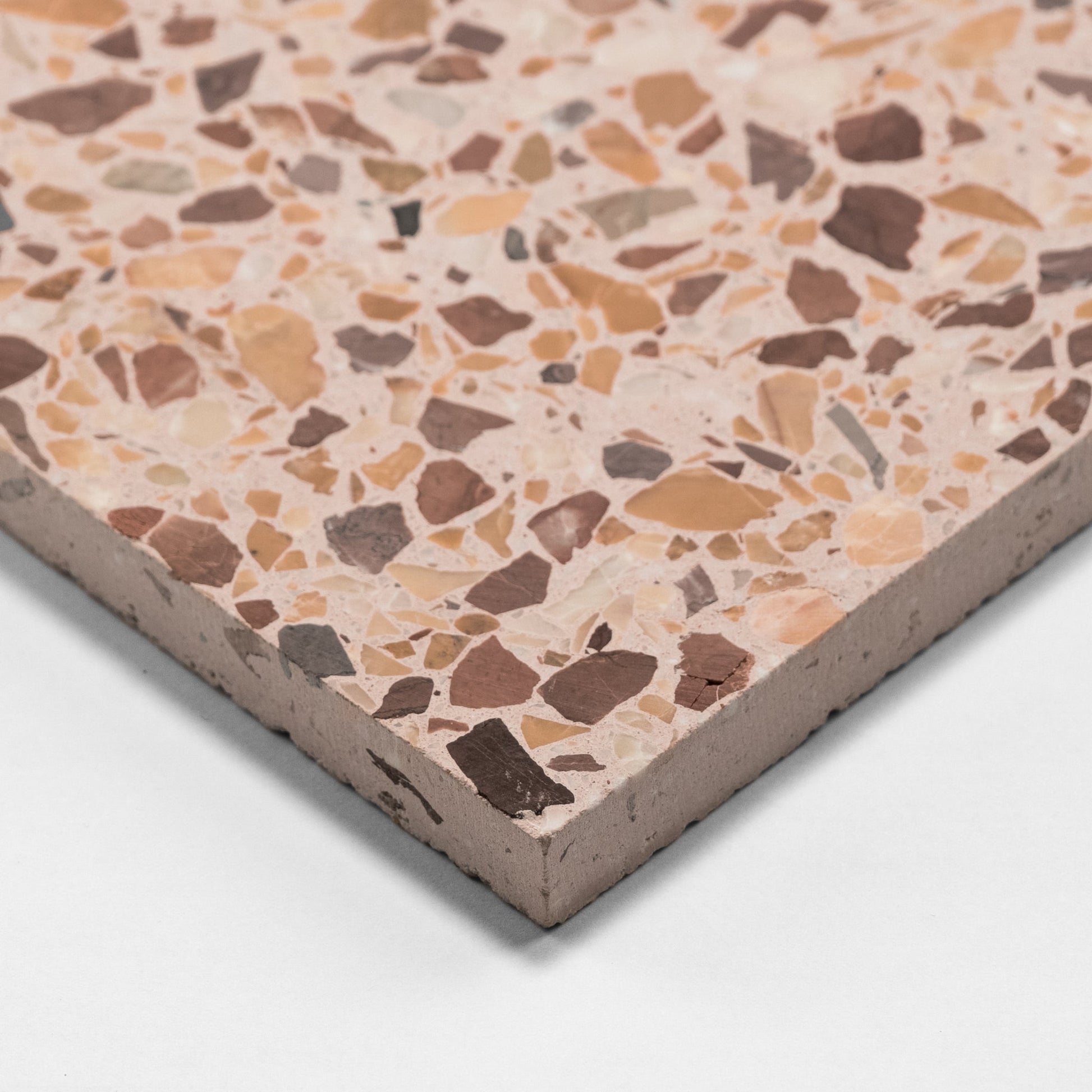 Procida Butter Cream 16x16 Terrazzo Tile - Cemento Collection