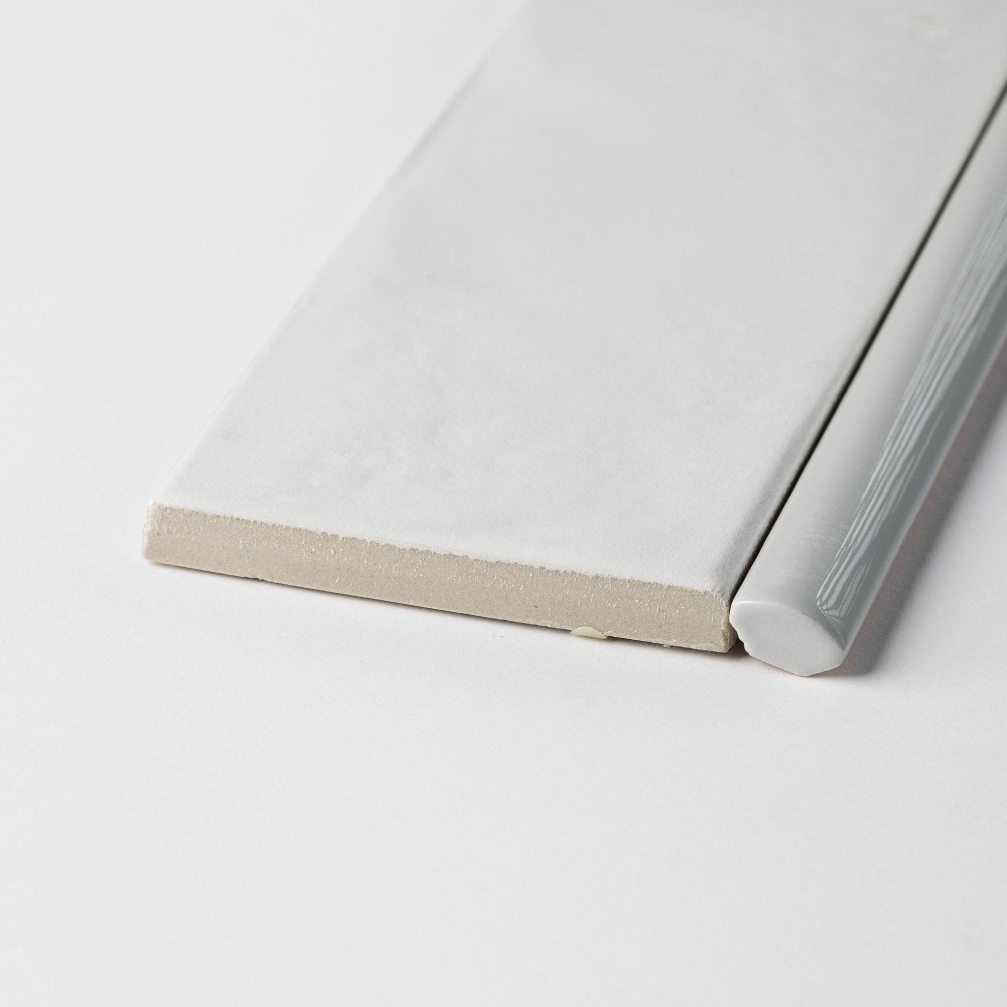 Puzzle Plus Pewter Grey Glossy Pencil - 1⁄2X12 - Cemento Collection