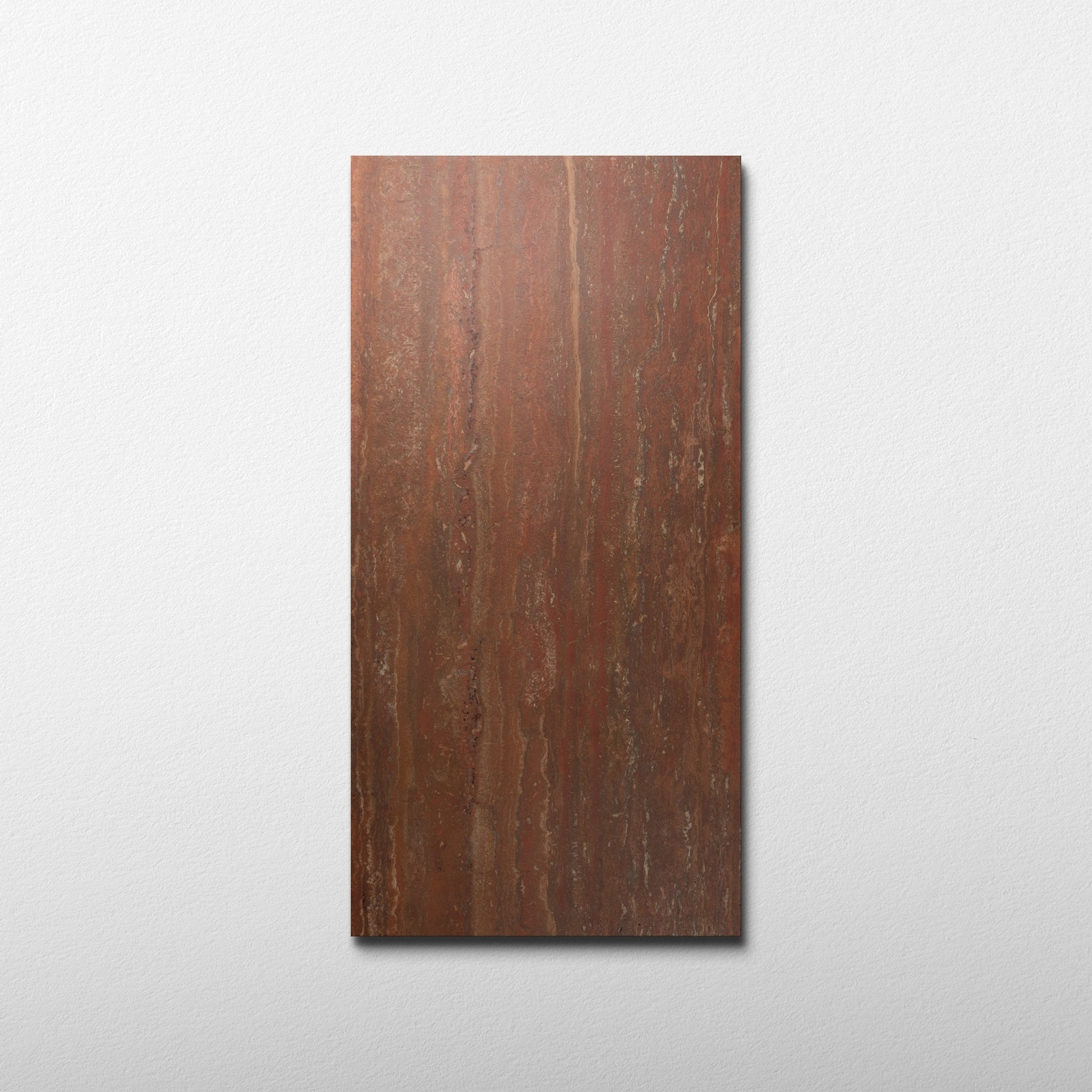 Red Travertine 24x48 Porcelain Tile - Cemento Collection