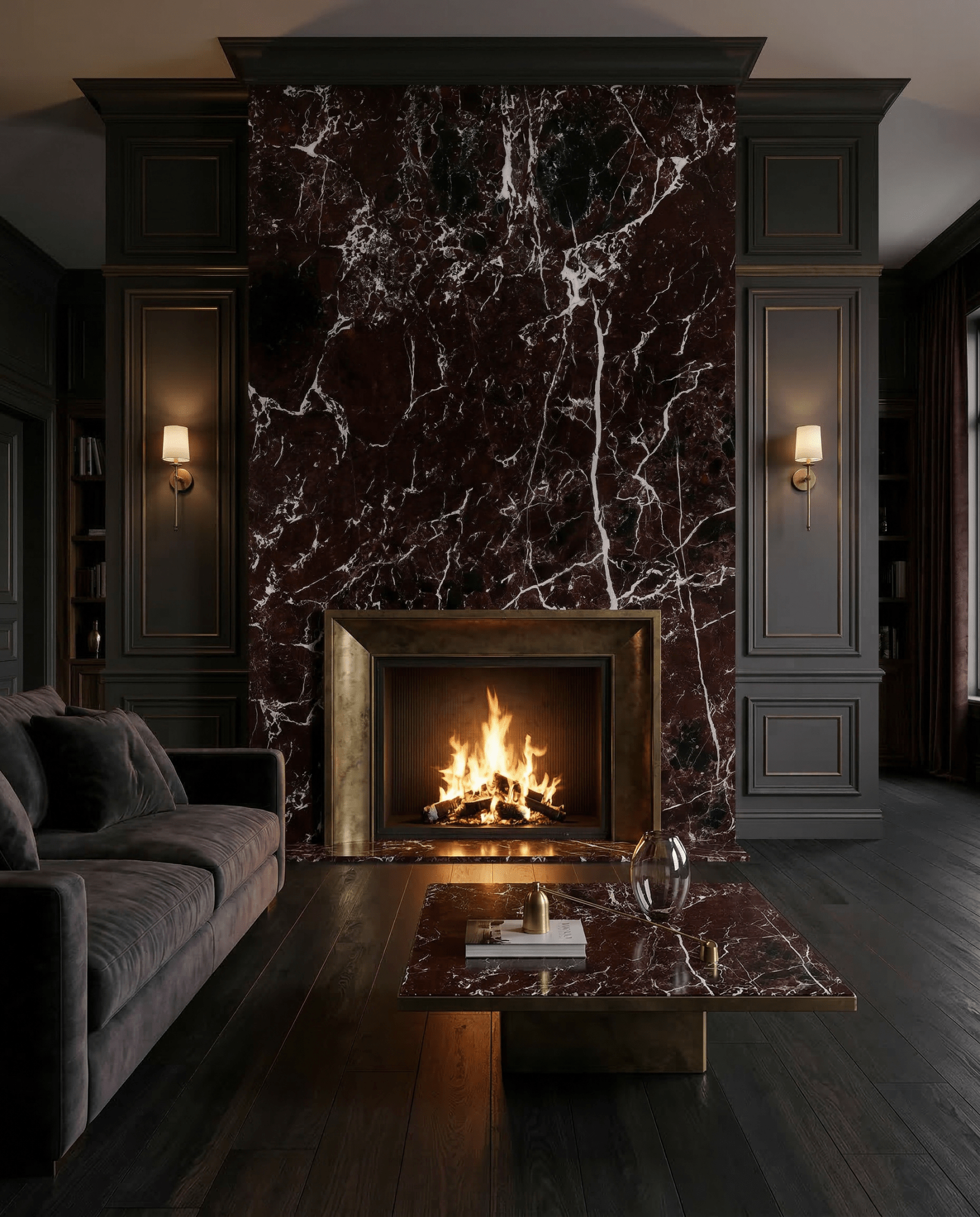 Rosso Levanto Polished Slab - Cemento Collection