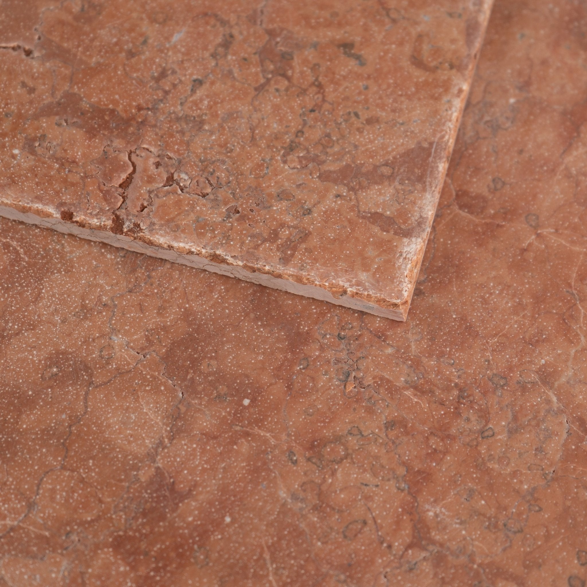 Rosso Verona Marble 12x12 Patina Tile | Cemento Collection