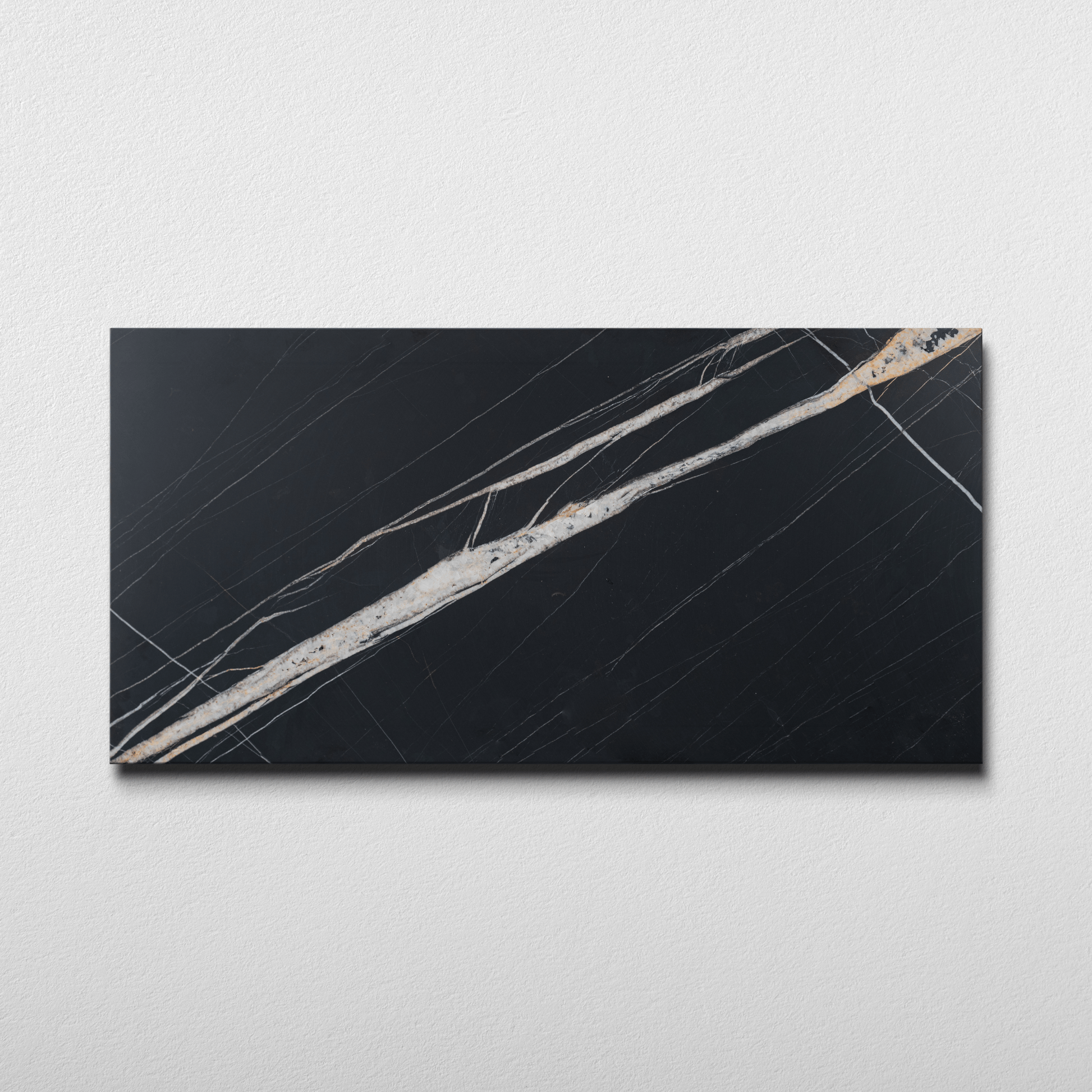 Sahara Noir Marble 12x24 Honed Field Tile - Cemento Collection