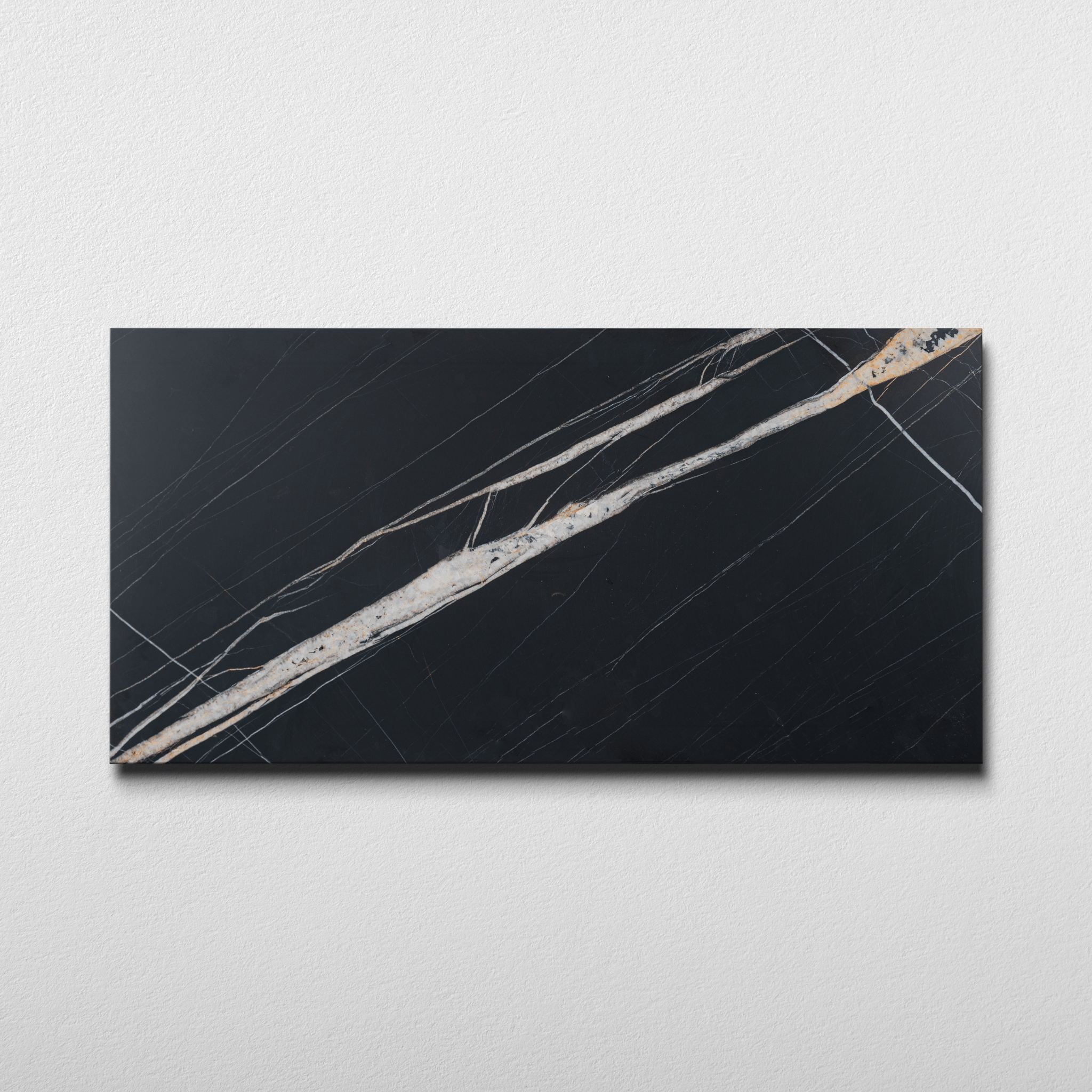 Sahara Noir Marble 12x24 Honed Field Tile - Cemento Collection