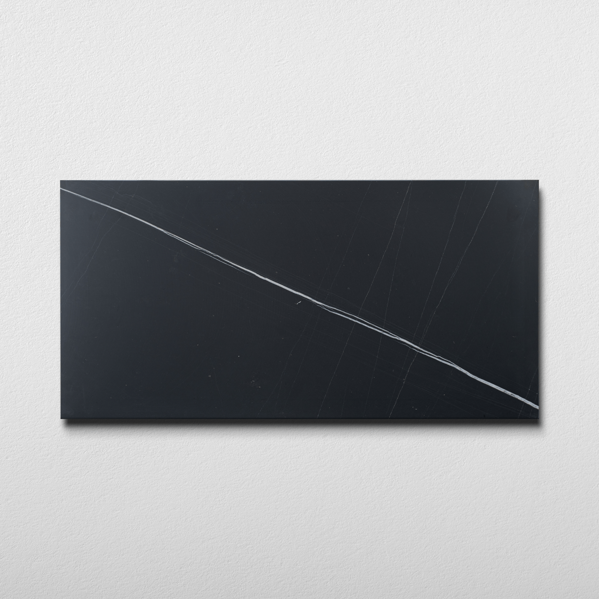 Sahara Noir Marble 12x24 Honed Field Tile - Cemento Collection