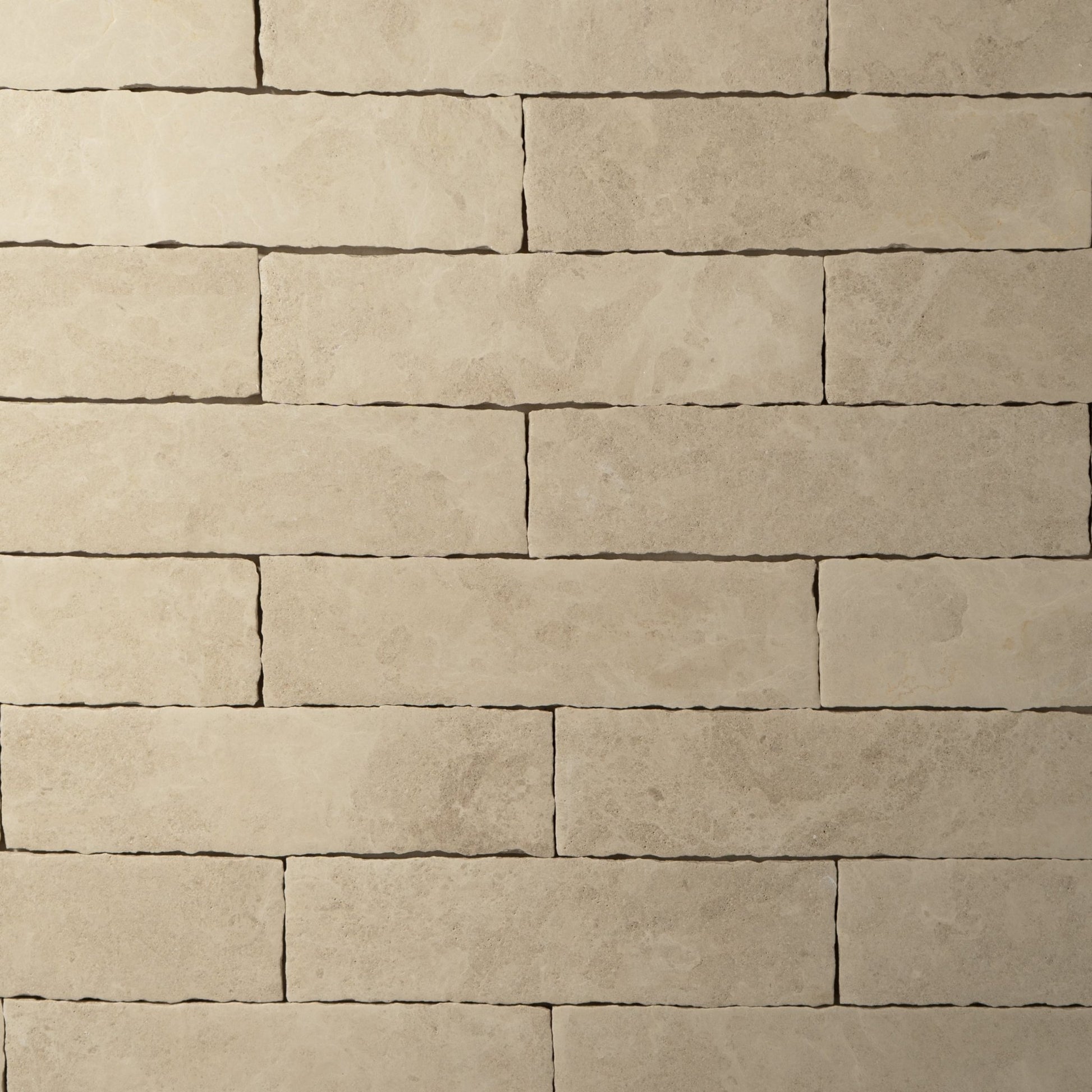 Savoy Beige Limestone 2x8 Patina Tile - Cemento Collection