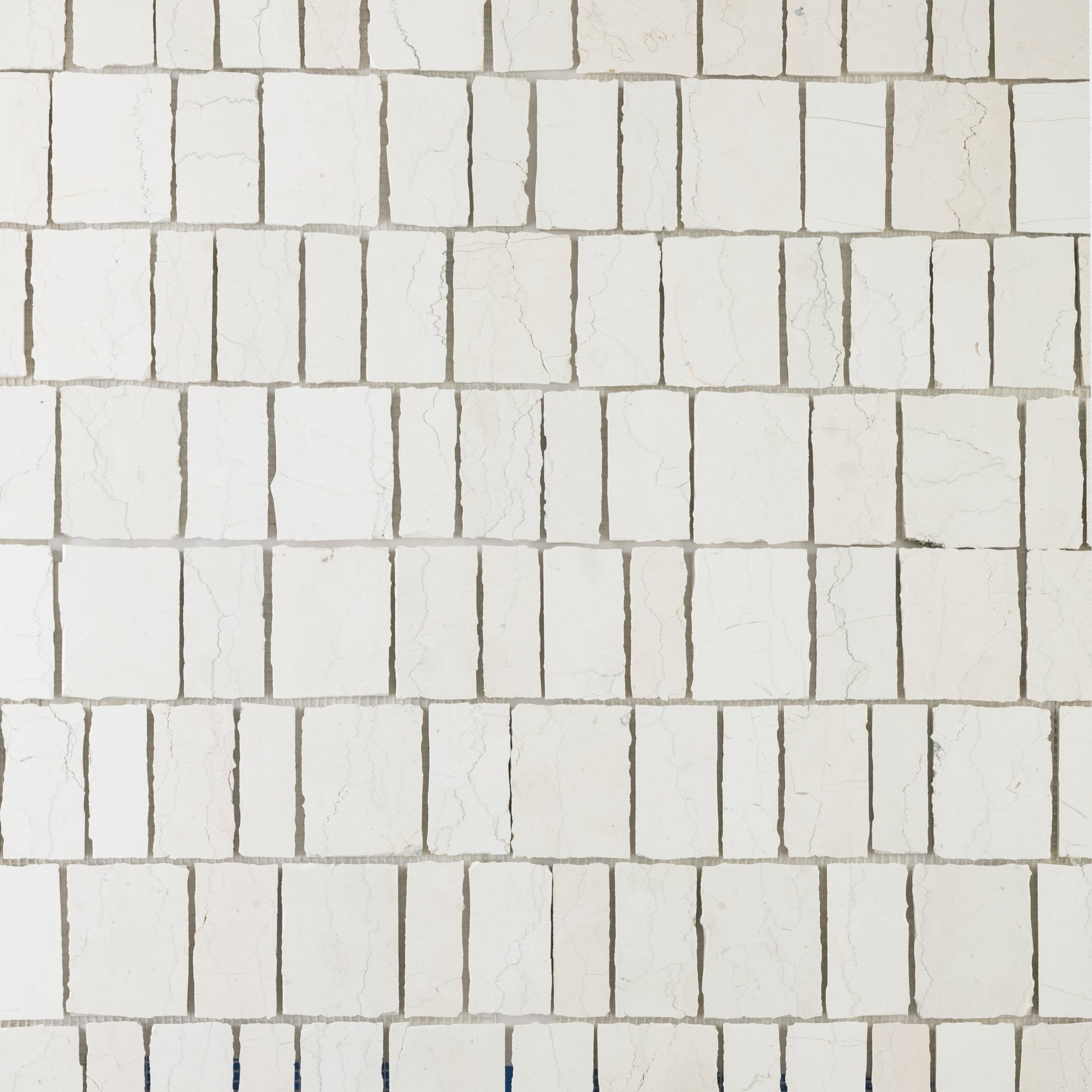 Scarpa Bianco Perlino Marble Honed Mosaic Tile - Cemento Collection