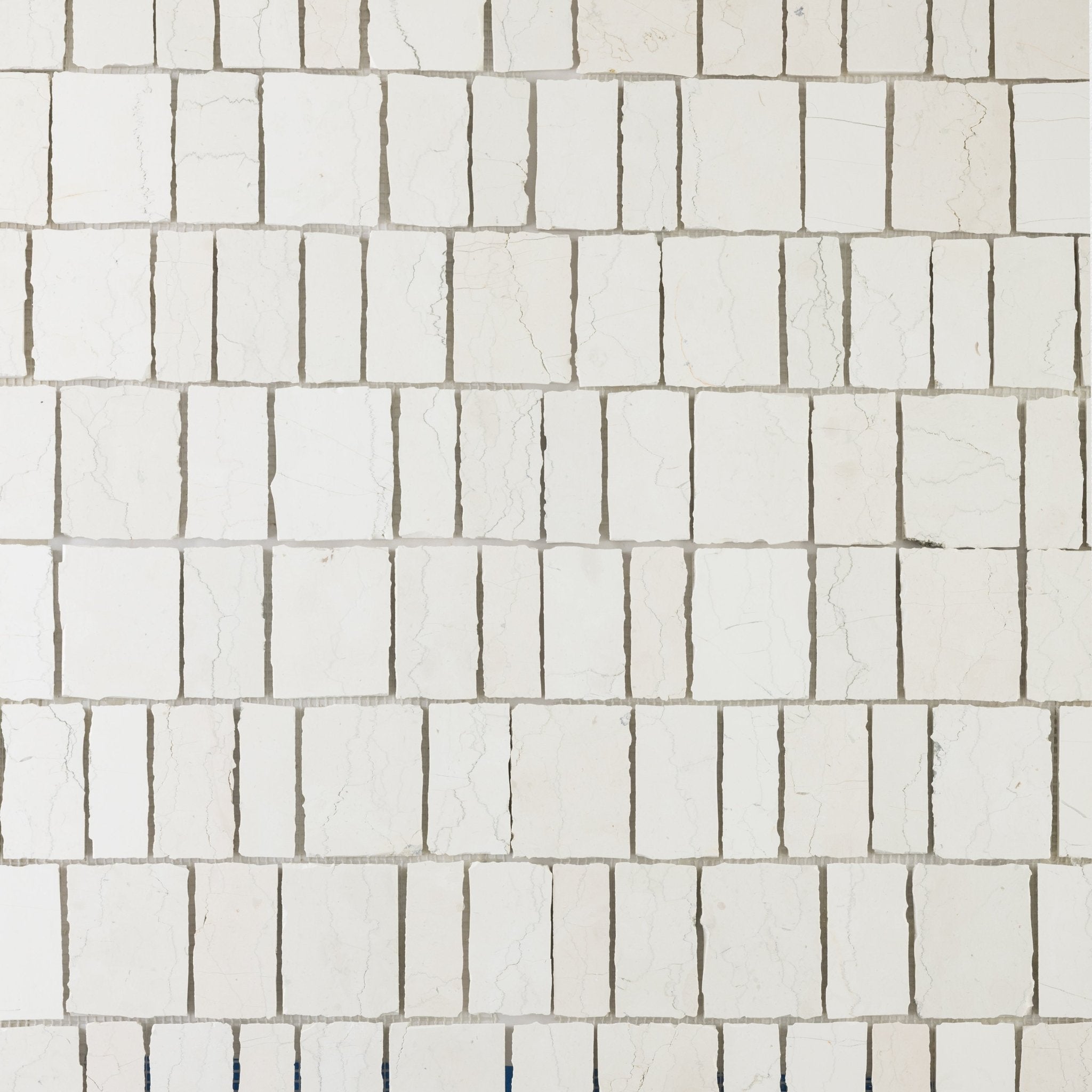 Scarpa Bianco Perlino Marble Honed Mosaic Tile - Cemento Collection