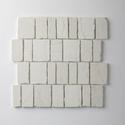 Scarpa Bianco Perlino Marble Honed Mosaic Tile - Cemento Collection