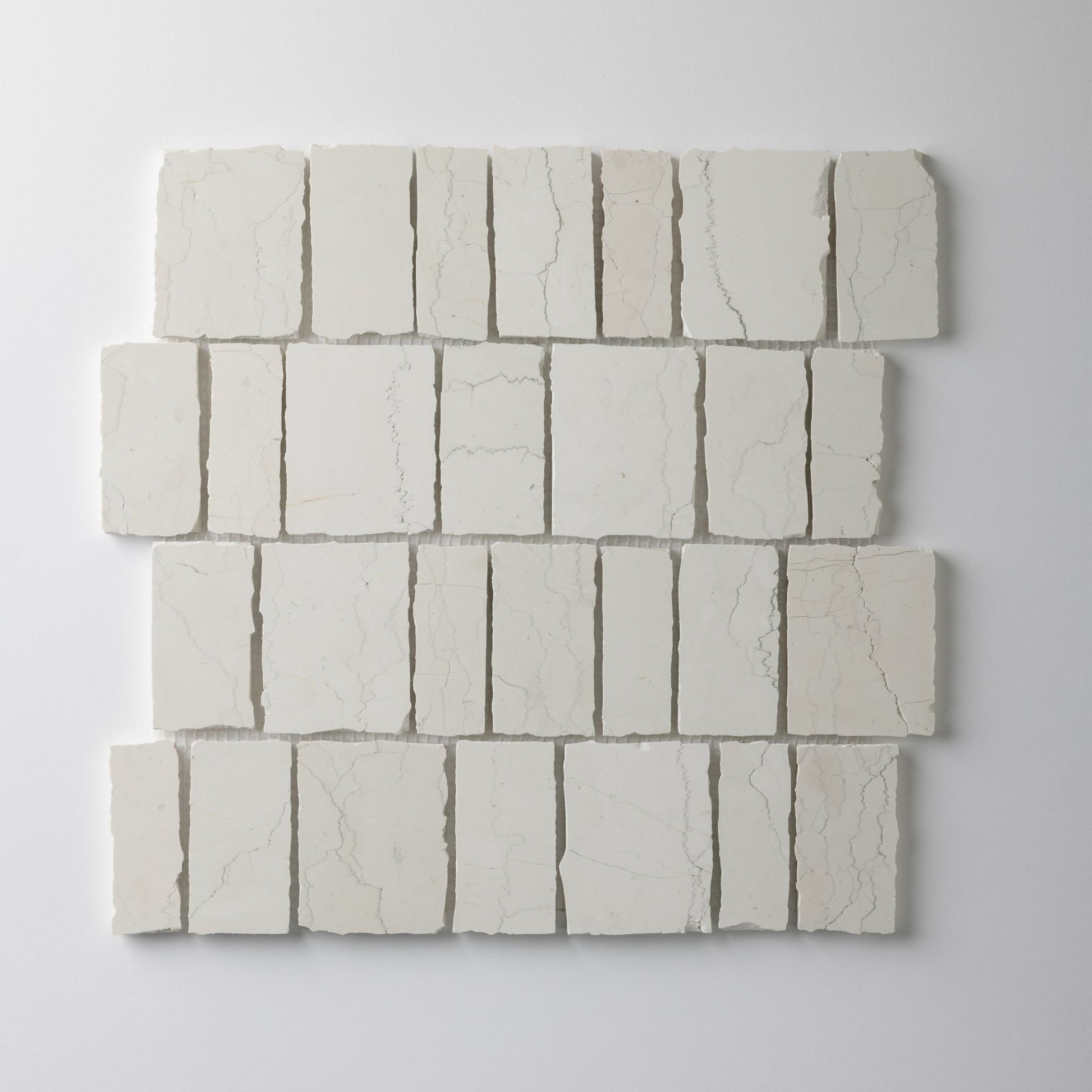 Scarpa Bianco Perlino Marble Honed Mosaic Tile - Cemento Collection