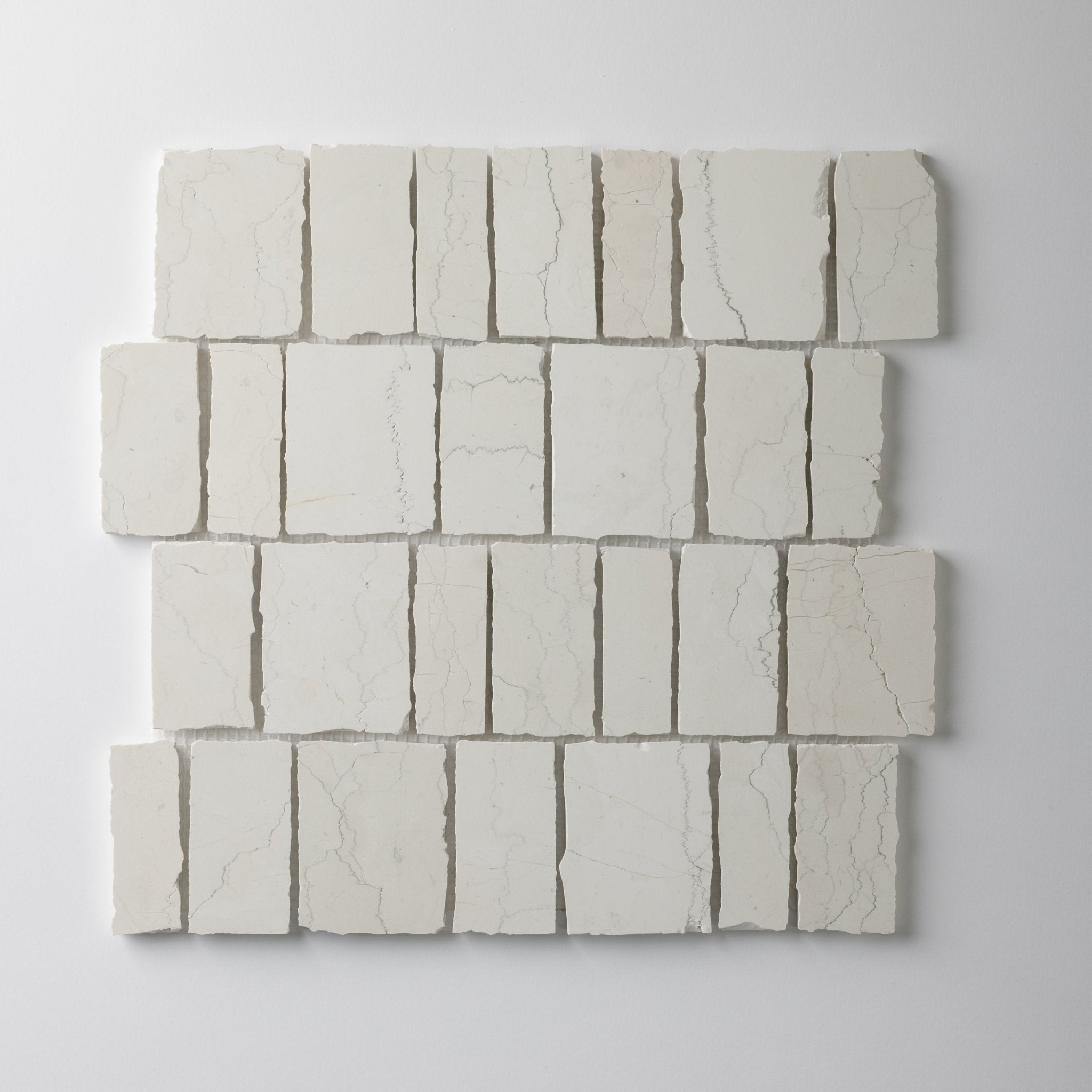 Scarpa Bianco Perlino Marble Honed Mosaic Tile - Cemento Collection