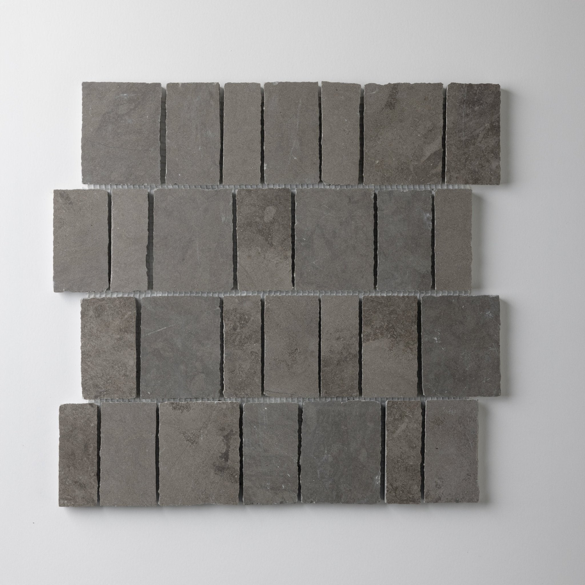 Scarpa Grigio Foussana Limestone Honed Mosaic Tile - Cemento Collection