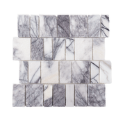 Scarpa Lilac Marble Honed Mosaic Tile - Cemento Collection