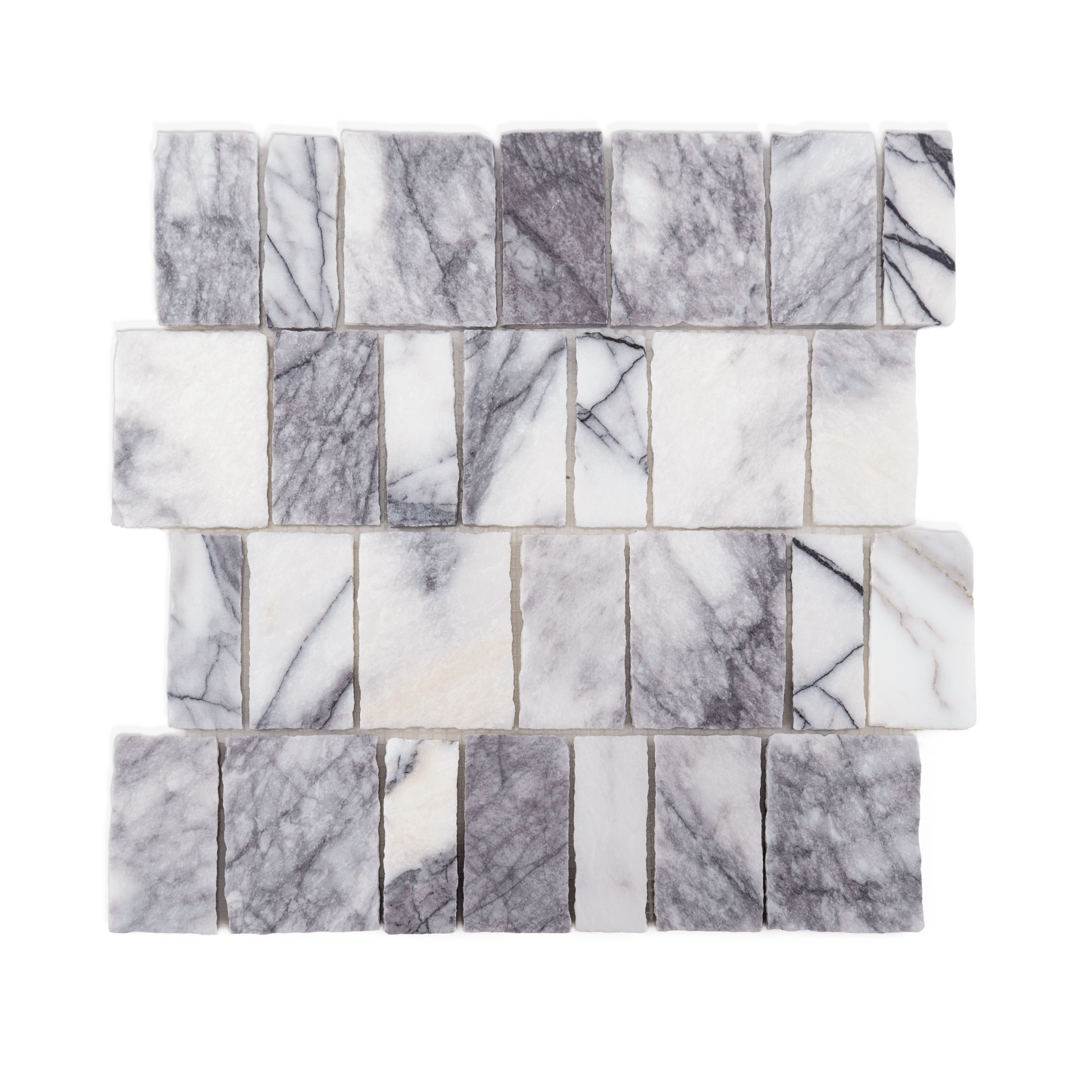 Scarpa Lilac Marble Honed Mosaic Tile - Cemento Collection