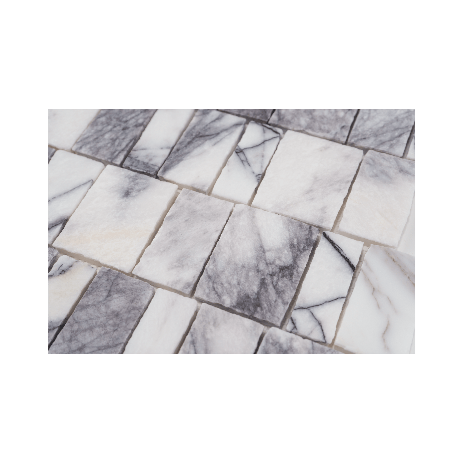 Scarpa Lilac Marble Honed Mosaic Tile - Cemento Collection