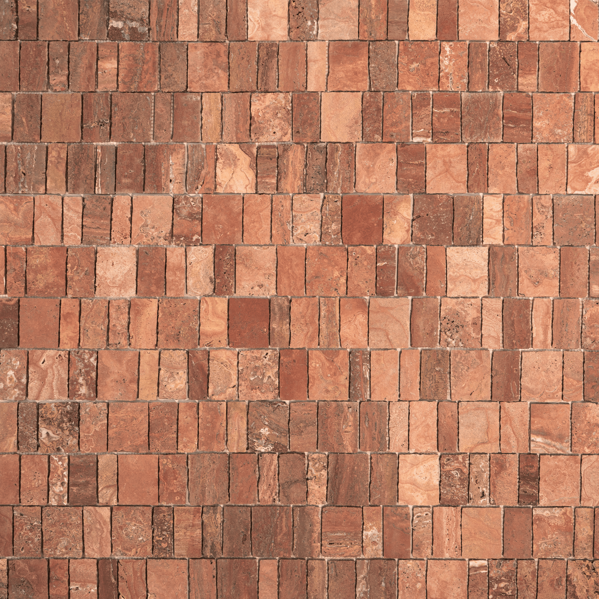 Red Travertine Mosaic Tile