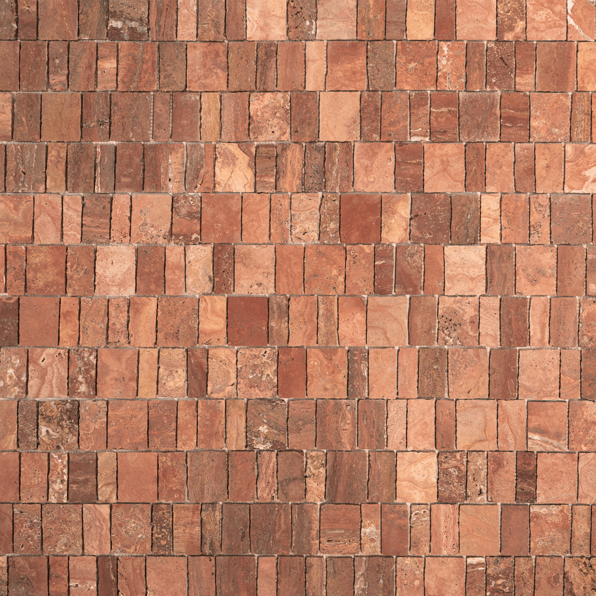 Red Travertine Mosaic Tile