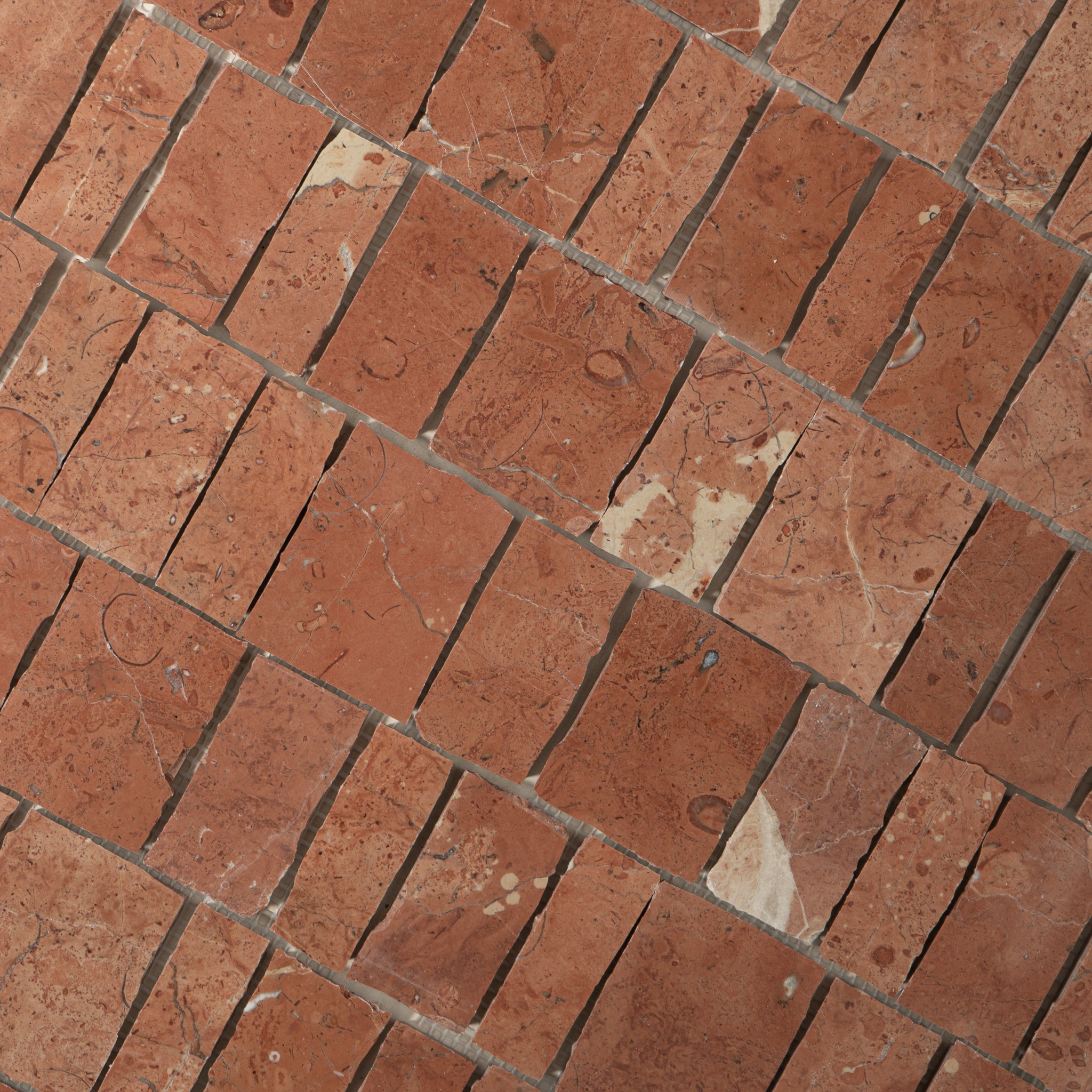 Scarpa Rojo Alicante Marble Polished Mosaic Tile | Cemento Collection