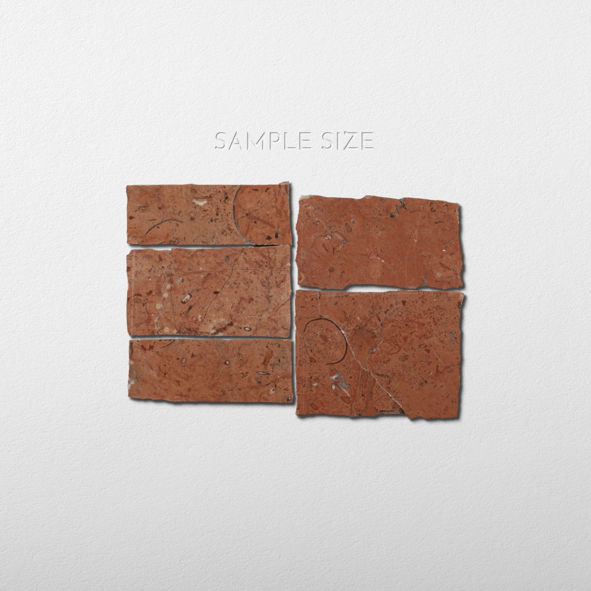 Scarpa Rojo Alicante Marble Polished Mosaic Tile sample