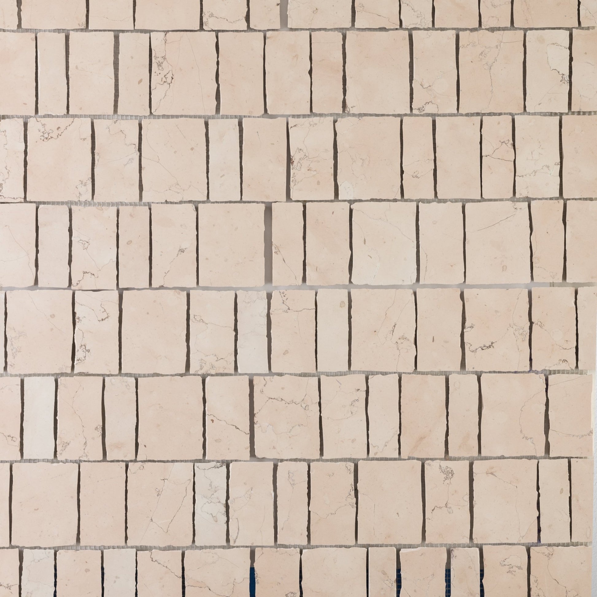 Scarpa Rosa Perlino Marble Honed Mosaic Tile - Cemento Collection